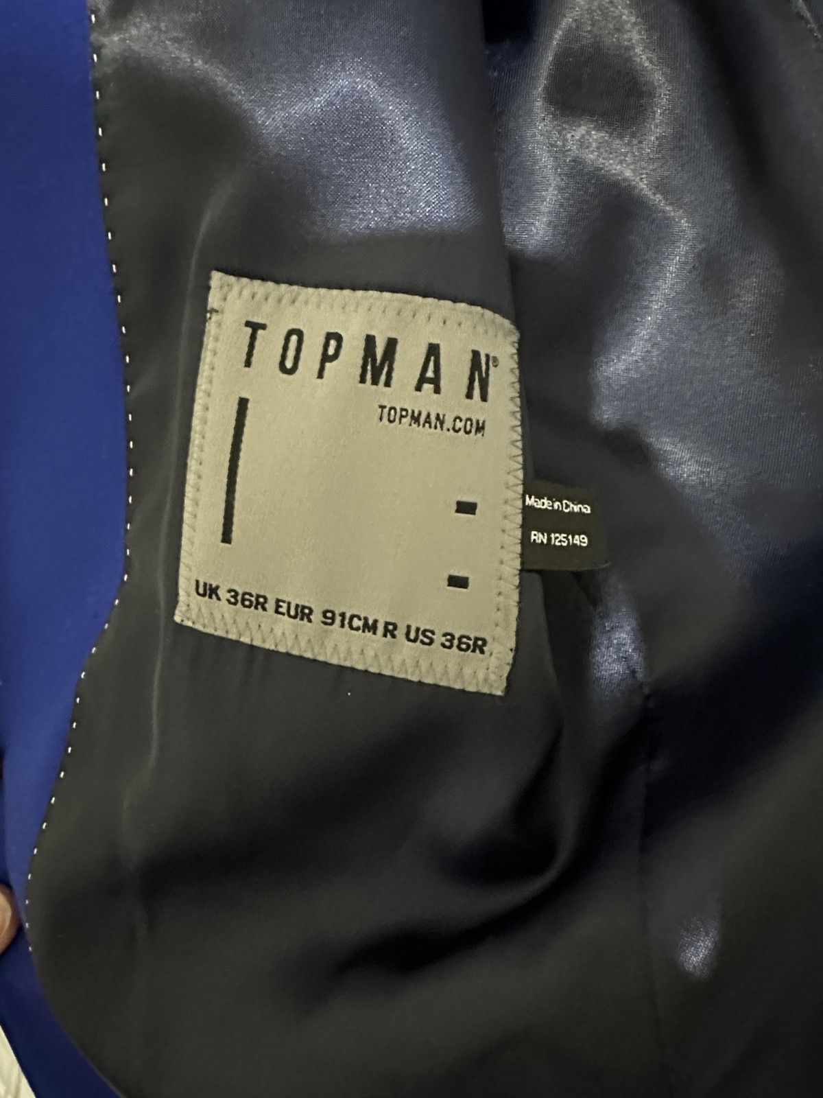 Topman Royal Blue Topman blazer 36R + pants 30S Size 36R - 3 Thumbnail