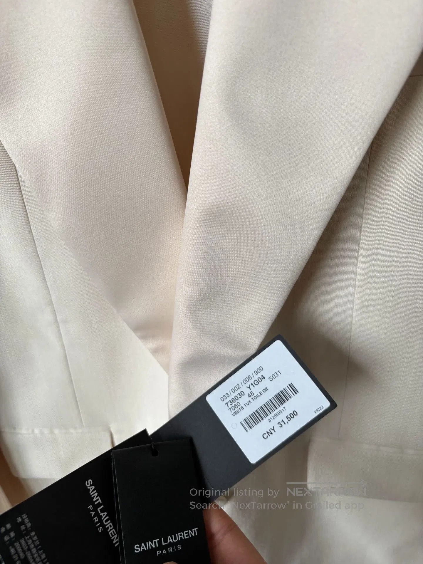 Saint Laurent Paris Saint Laurent Runway Padded Shoulder Blazer. Size US M / EU 48-50 / 2 - 4 Thumbnail