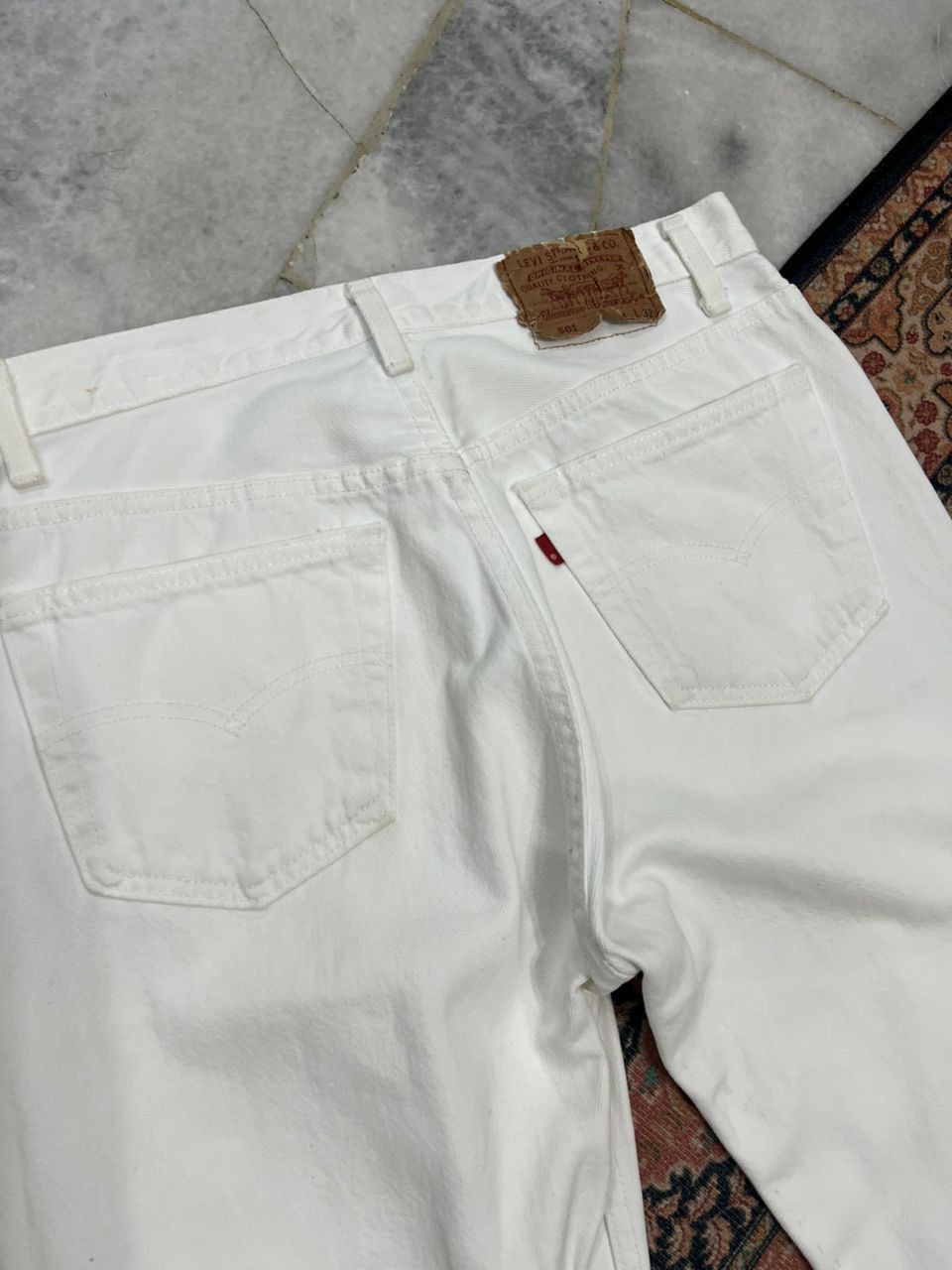 Levi's Vintage 1990’s Levis 501 white colour Size US 32 / EU 48 - 5 Thumbnail