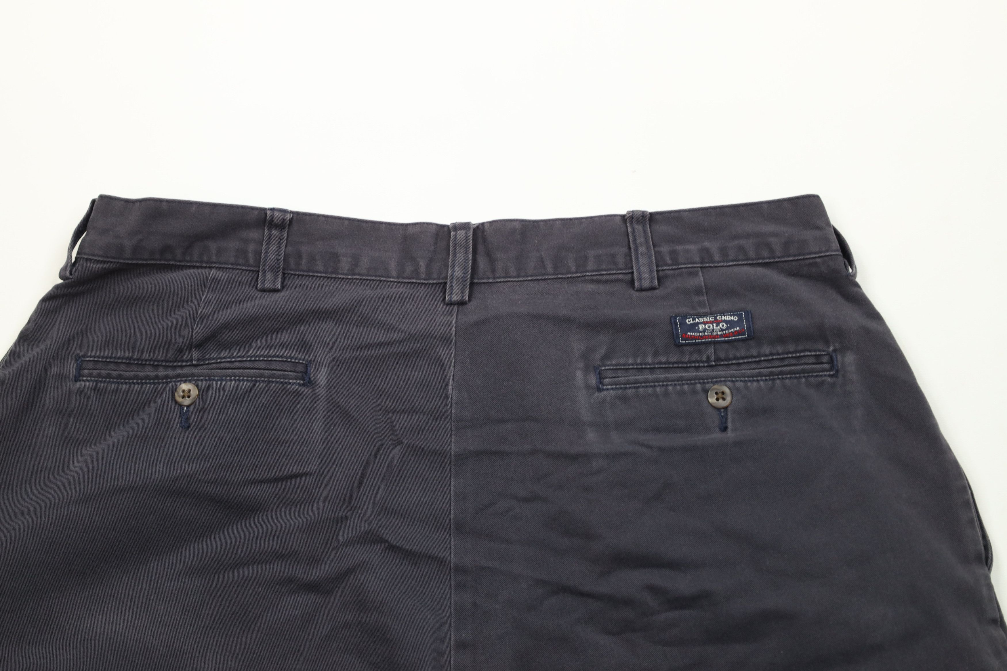 Ralph Lauren Vintage 90s Ralph Lauren Golf Chino Shorts Navy Blue Cotton Size US 36 / EU 52 - 10 Thumbnail