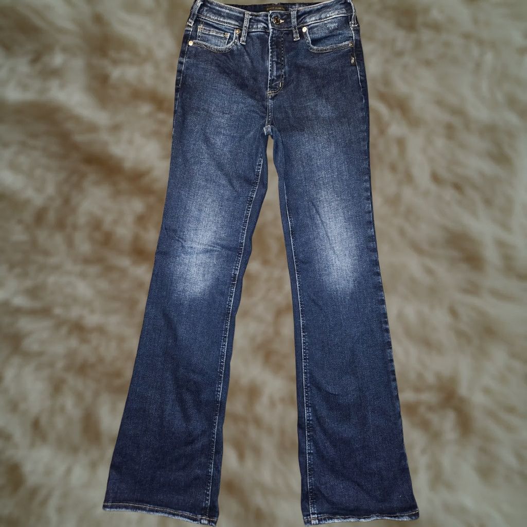 Silver Jeans Co. Silver Jeans Co Women's Bootcut Jeans 27 Regular Inseam 31 Blue Denim Stretch Infinite Fit Size 27" / US 4 / IT 40 - 1 Thumbnail