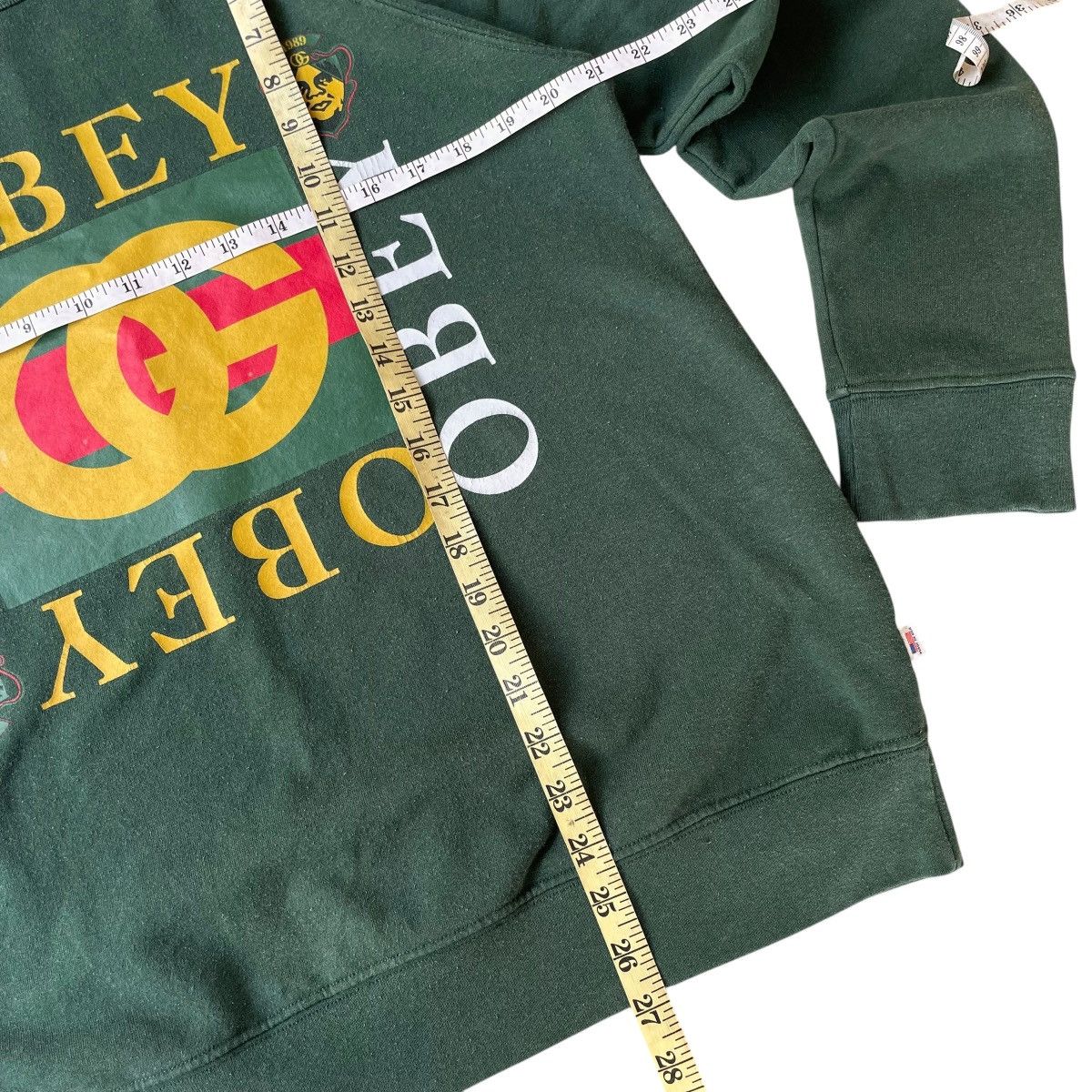Obey Vintage 90s Obey Gucci style skateboard skatewear sweatshirt Size US M / EU 48-50 / 2 - 7 Thumbnail