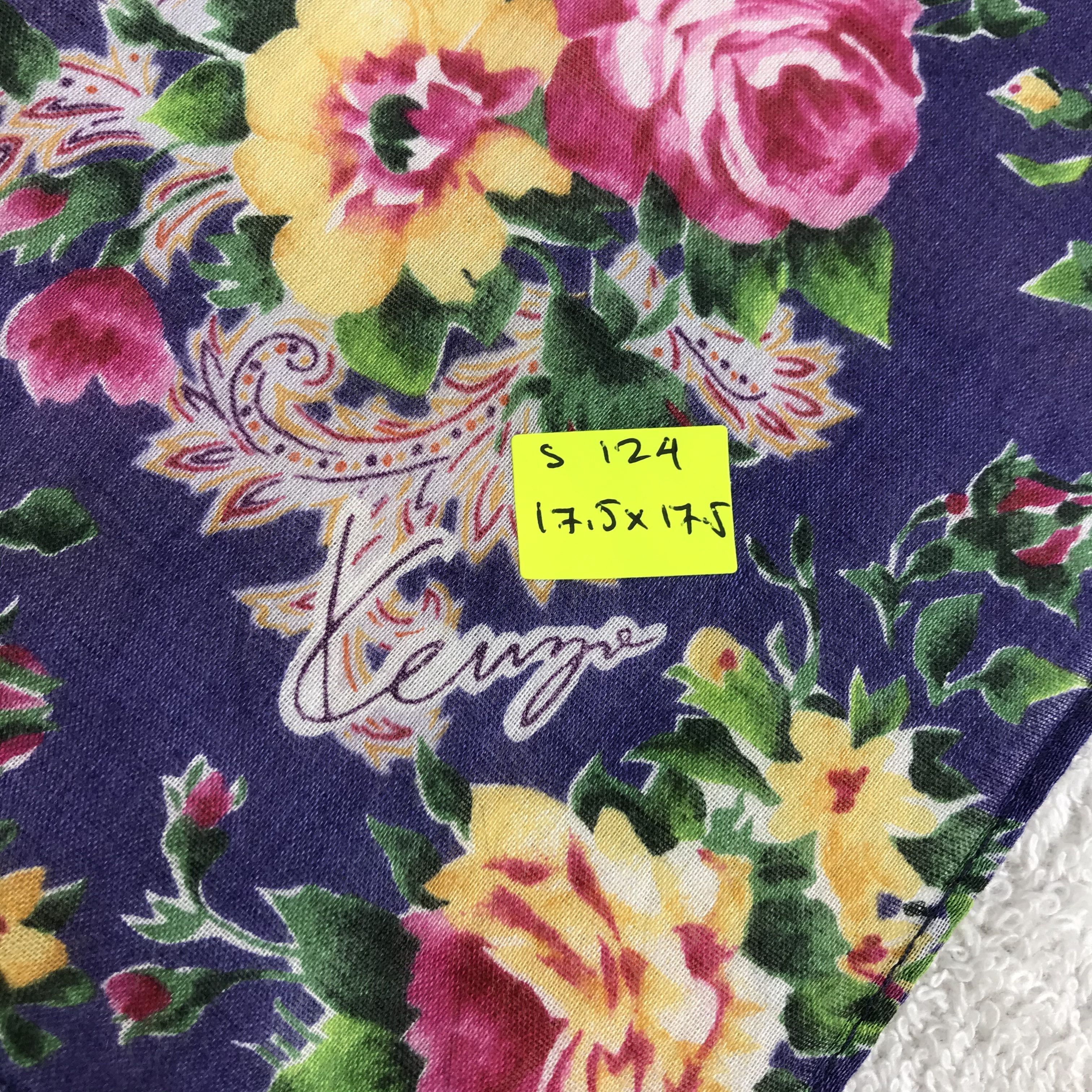 Kenzo × Vintage Kenzo Bandana / Handkerchief / Neckerchief - S124 Size ONE SIZE - 5 Thumbnail