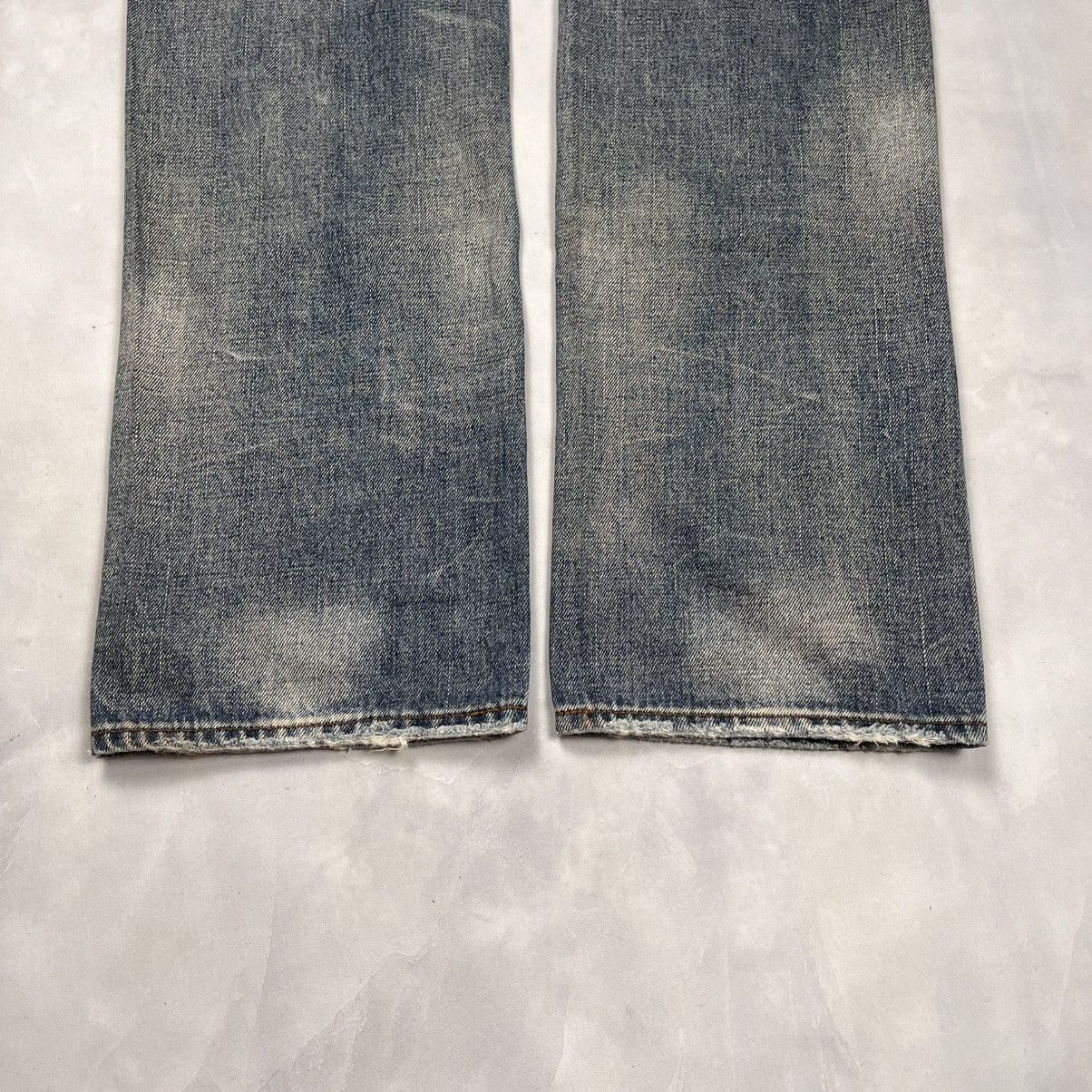 Japanese Brand Vtg Selvedge Denim Pants Buckel Back Stunning Lure Size US 29 - 14 Thumbnail