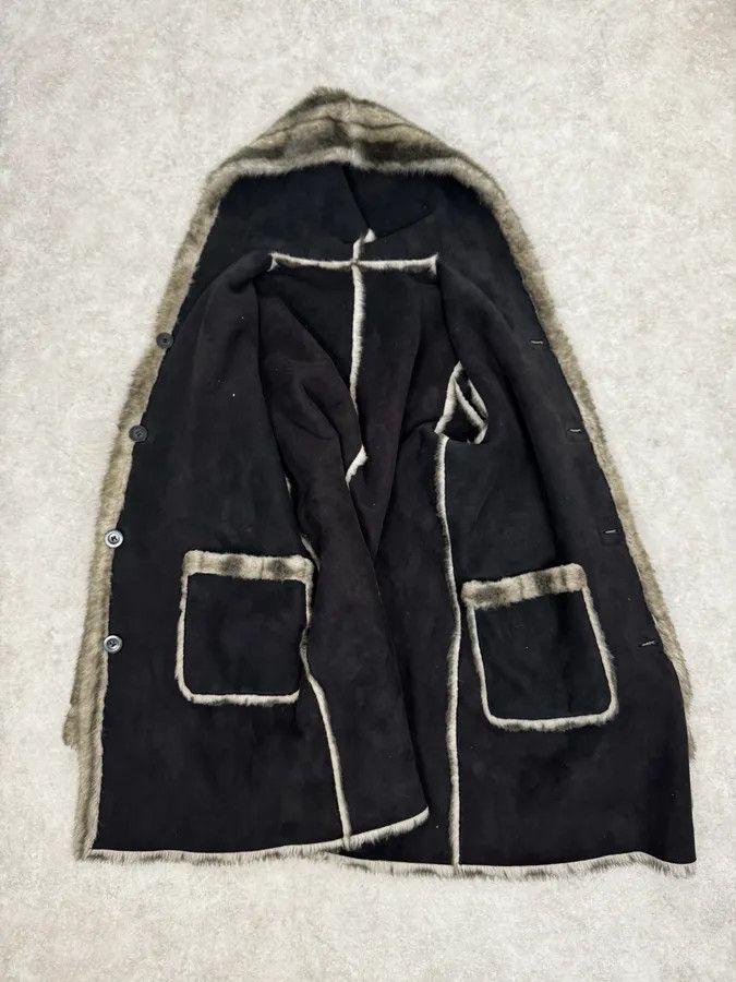 Balmain 2000s Balmain Reversible Faux Fur Brown Suede Beige Hooded Jacket Size US M / EU 48-50 / 2 - 8 Thumbnail