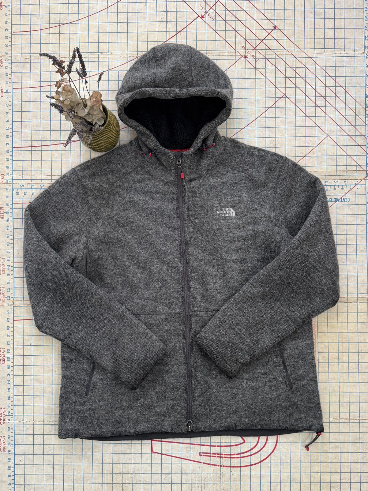 The North Face The North Face Sherpa Lined Hoodie Wool Blend Gray Mens XXL Size US XXL / EU 58 / 5 - 5 Thumbnail