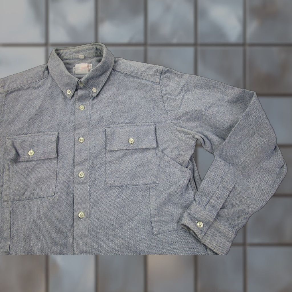 Garbstore Garb Store Shirt Mens M Blue Woven Button-down Chore Utility Workwear Oxford Size US M / EU 48-50 / 2 - 1 Thumbnail