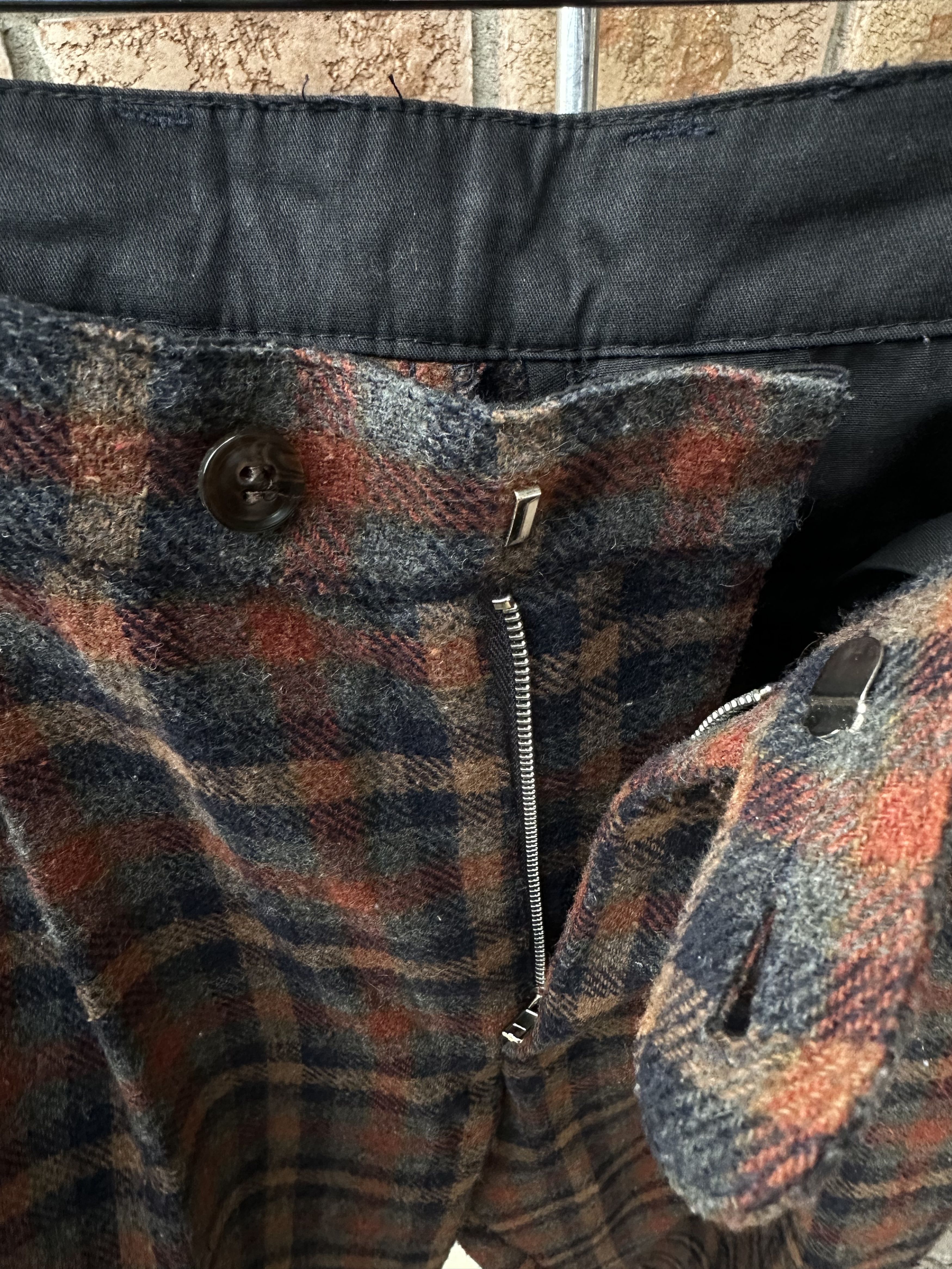 Vintage Pleated Flannel Trousers Size US 30 / EU 46 - 3 Thumbnail