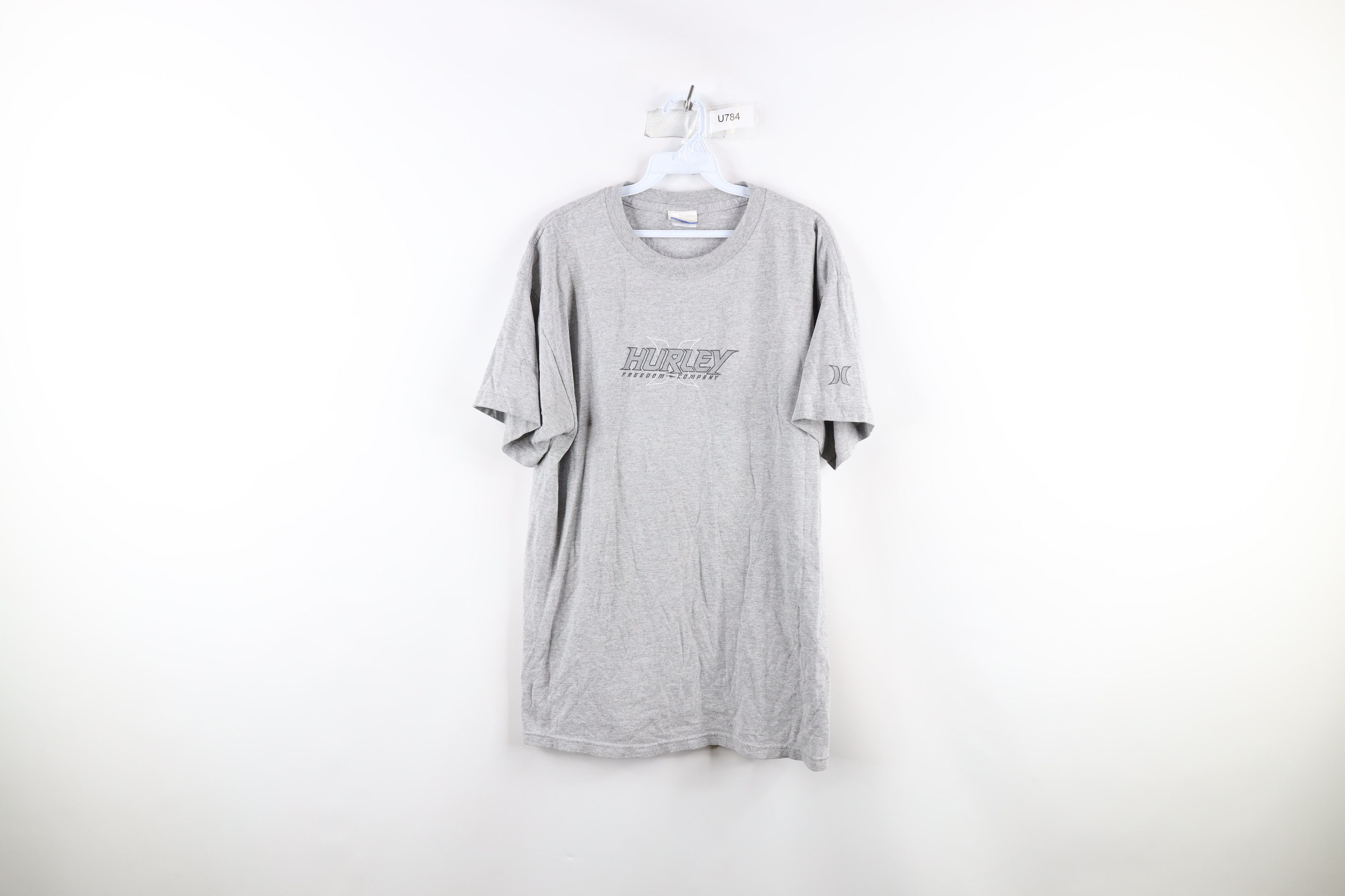Hurley Vintage 90s Hurley Faded Surfing Short Sleeve T-Shirt Gray Size US L / EU 52-54 / 3 - 1 Thumbnail
