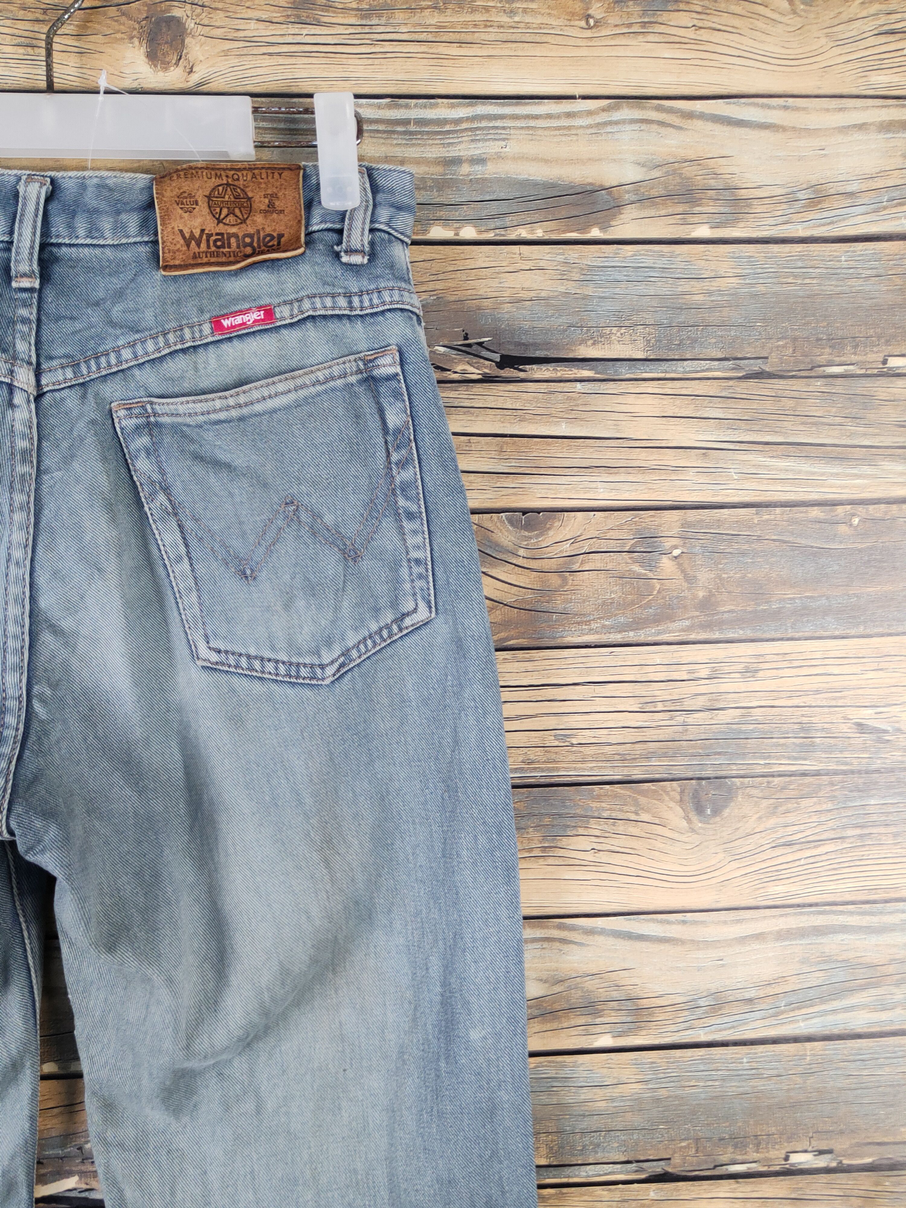 Vintage Wrangler vintage Faded Distressed Ripped denim Jeans #W2061 Size US 30 / EU 46 - 10 Thumbnail