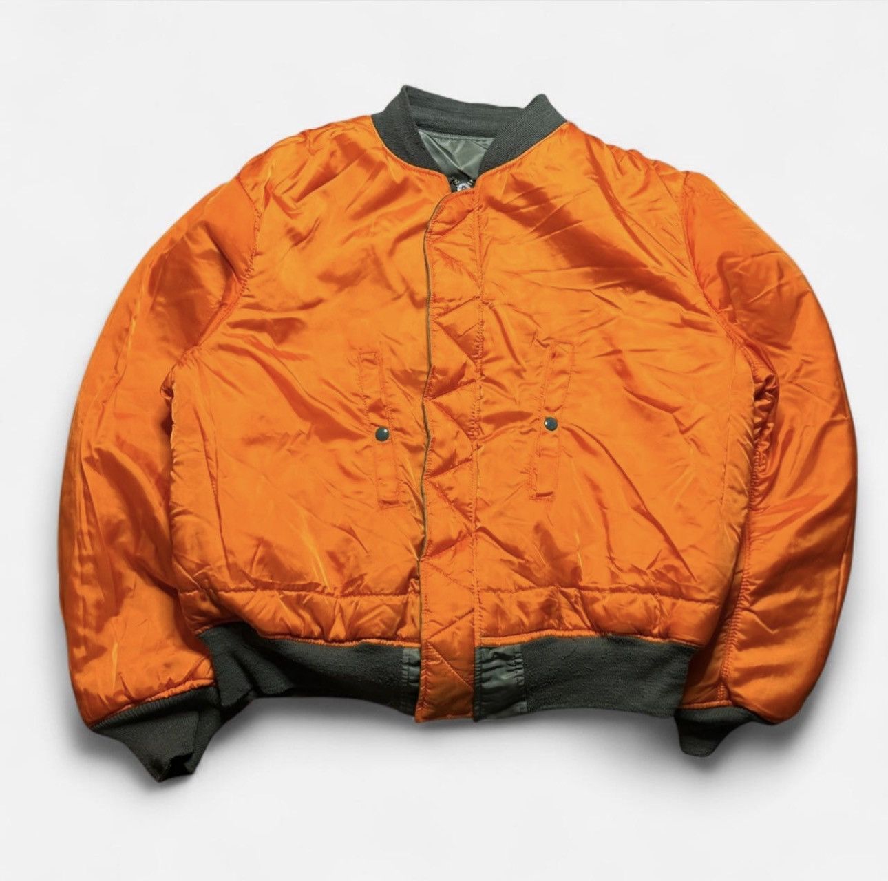 Alpha Industries Vintage Alpha Industries MA-1 Reversible Bomber Jacket Size US XXL / EU 58 / 5 - 5 Thumbnail