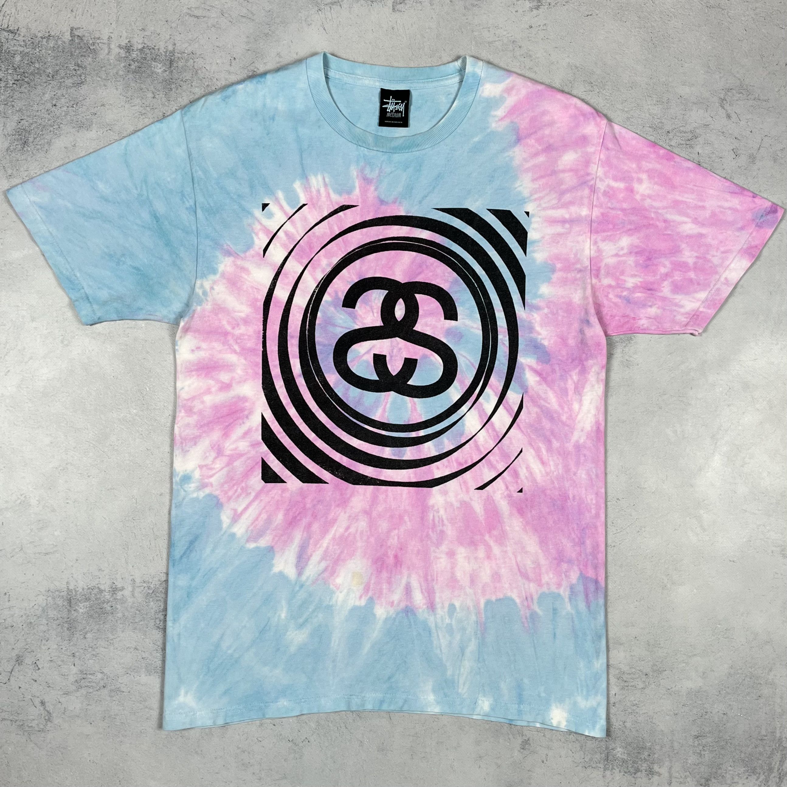 Stussy Vintage Stussy Big Logo SS Tie-Dye T Shirt 00’s Size US M / EU 48-50 / 2 - 2 Thumbnail