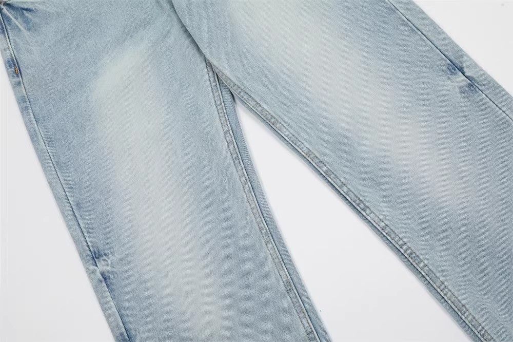 Japanese Brand × Jean Simple loose straight washed all-match jeans for men Size US 32 / EU 48 - 5 Thumbnail