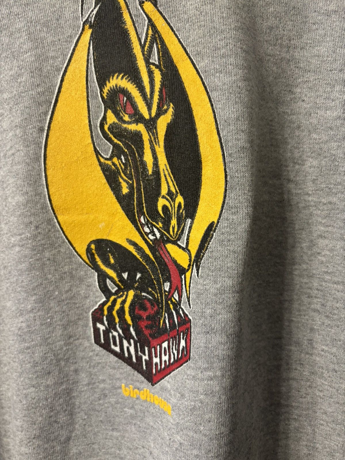 Vintage Super Rare Vintage Birdhouse Tony Hawk Grey hoodie 90s Size US XL / EU 56 / 4 - 6 Thumbnail