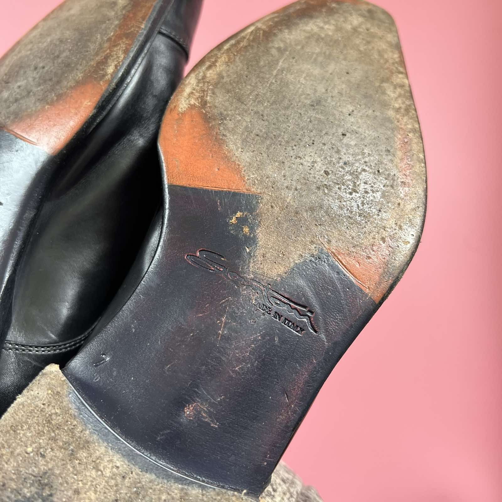 Santoni SANTONI Double Monk Toe Cap Black Oxfords Sz 7 Size US 7 / EU 40 - 6 Thumbnail