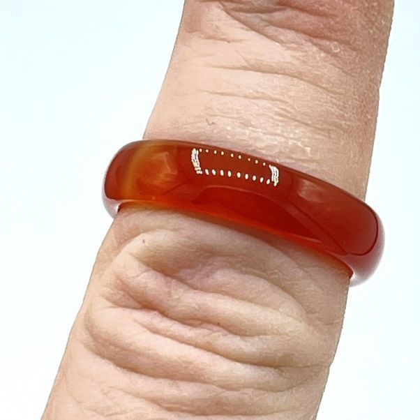 Other Carnelian crystal stone ring size 7.5 healing all stone no m Size ONE SIZE - 6 Thumbnail