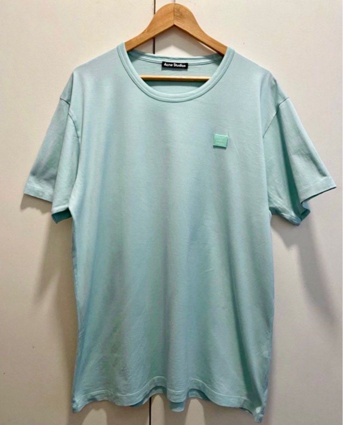 Acne Studios ACNE STUDIOS NASH FACE T-SHIRT SPEARMINT GREEN Size US XXL / EU 58 / 5 - 1 Thumbnail
