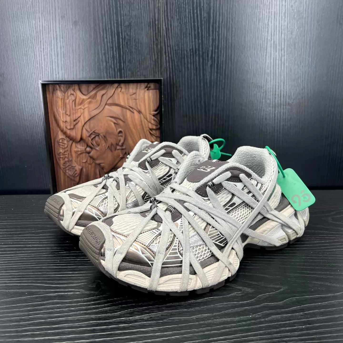 Balenciaga Balenciaga 3XL Frenzy Strap Gray 42 Size US 9 / EU 42 - 1 Thumbnail