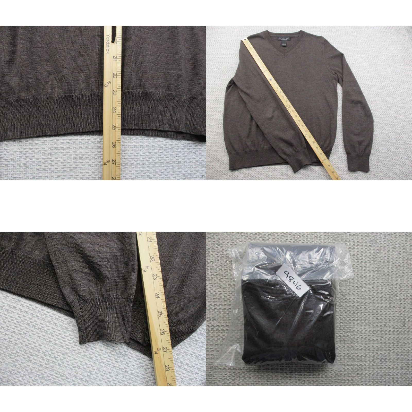 Bloomingdale's The Men's Store Bloomingdale's Sweater Mens Small Merino Wool V Neck Pullover Shirt? Size US S / EU 44-46 / 1 - 8 Thumbnail