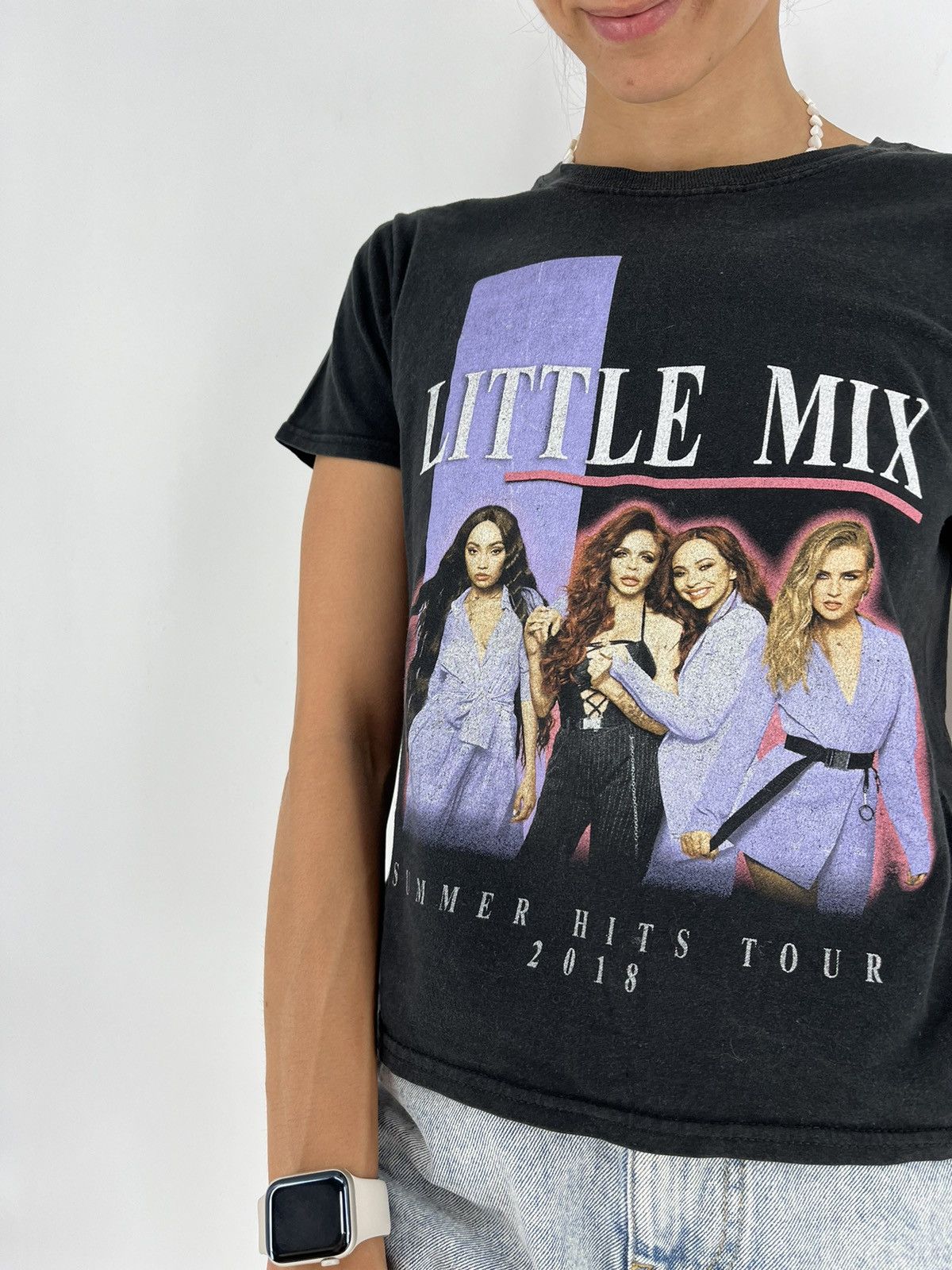 Band Tees × Vintage Little Mix 2017 Glory Days Vintage Band Tour Tee T-Shirt L Size L / US 10 / IT 46 - 3 Thumbnail