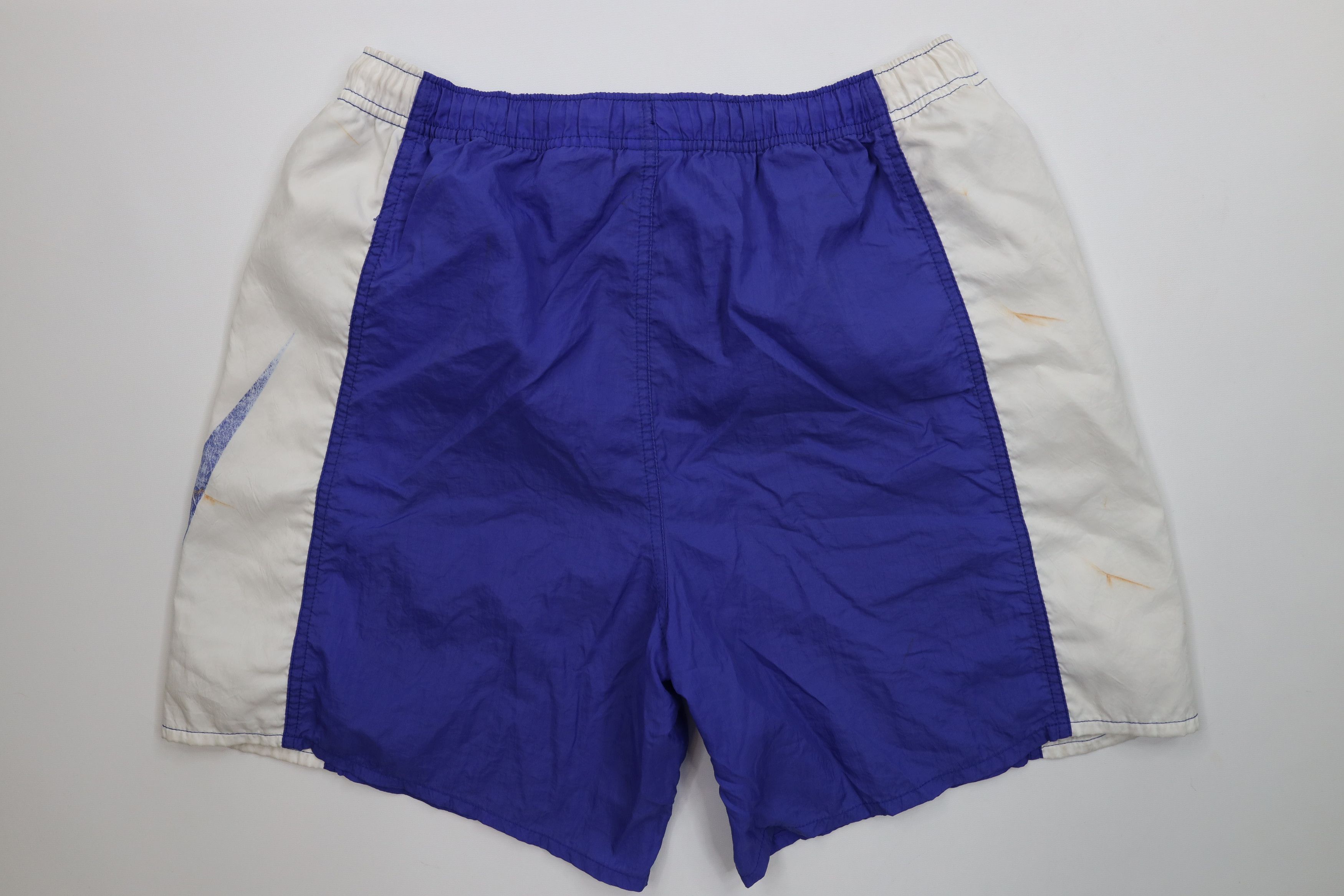 Nike Vintage 90s Nike Big Swoosh Running Jogging Soccer Shorts Size US 34 / EU 50 - 9 Thumbnail