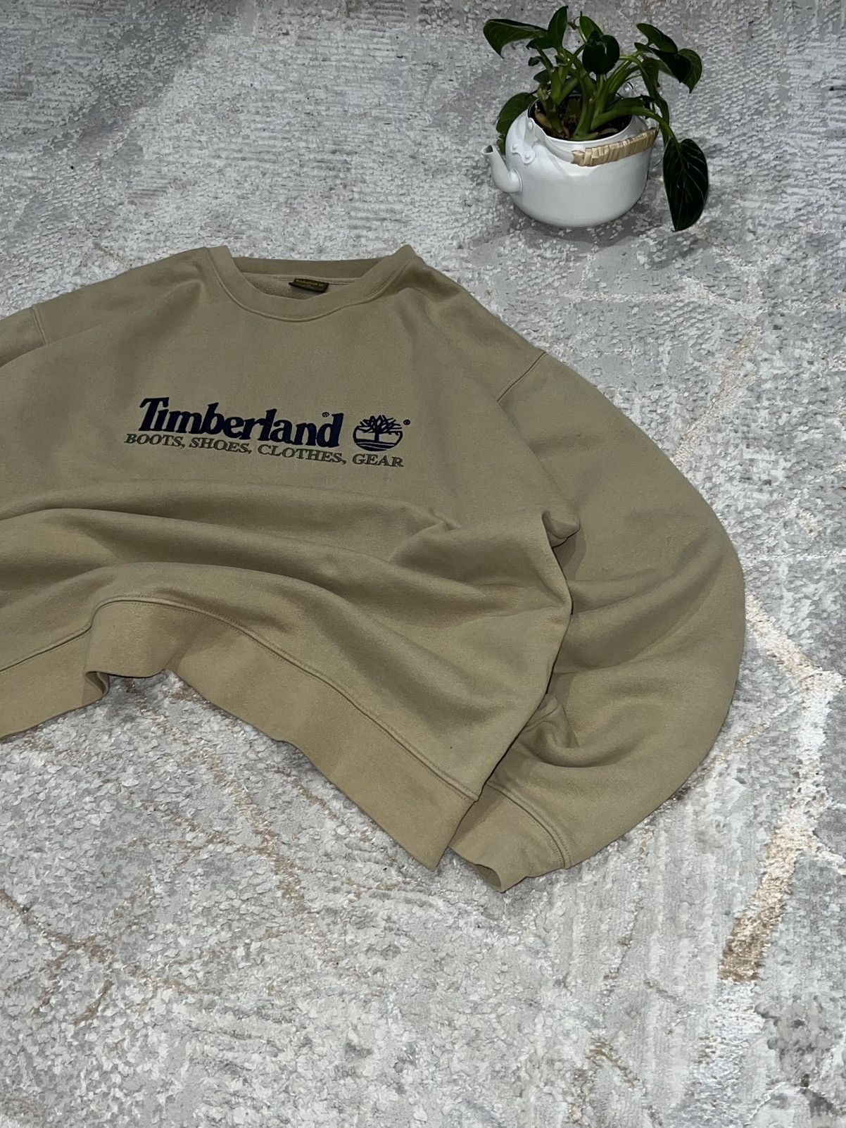 Timberland × Vintage TIMBERLAND BIG LOGO Y2K BOXY WORKWEAR OUTDOOR SWEATSHIRT Size US M / EU 48-50 / 2 - 4 Thumbnail