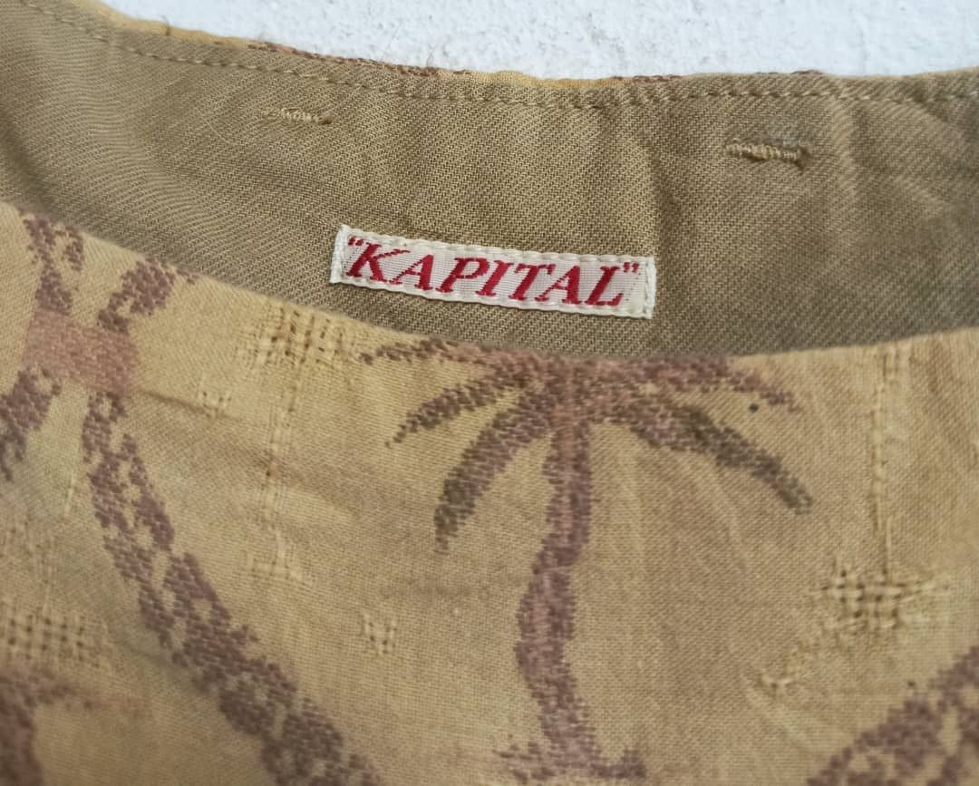 Kapital Kapital Japan Vintage Palm Print Skirt Archive Folk Design Size 31" - 3 Thumbnail