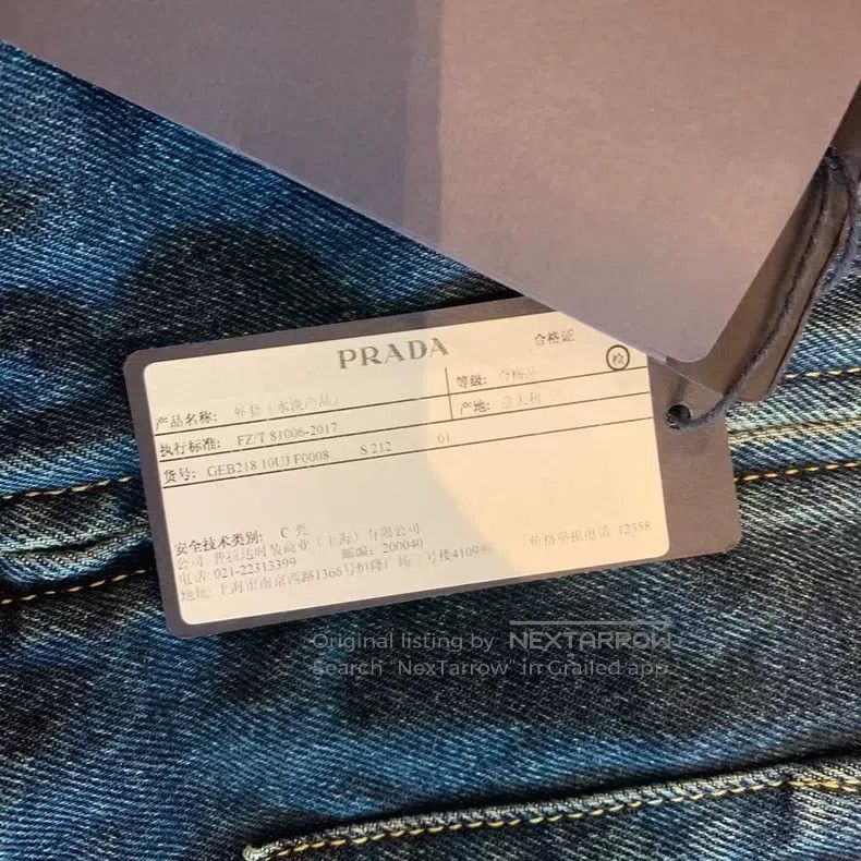 Prada Prada Washed blue denim jacket Size US L / EU 52-54 / 3 - 5 Thumbnail
