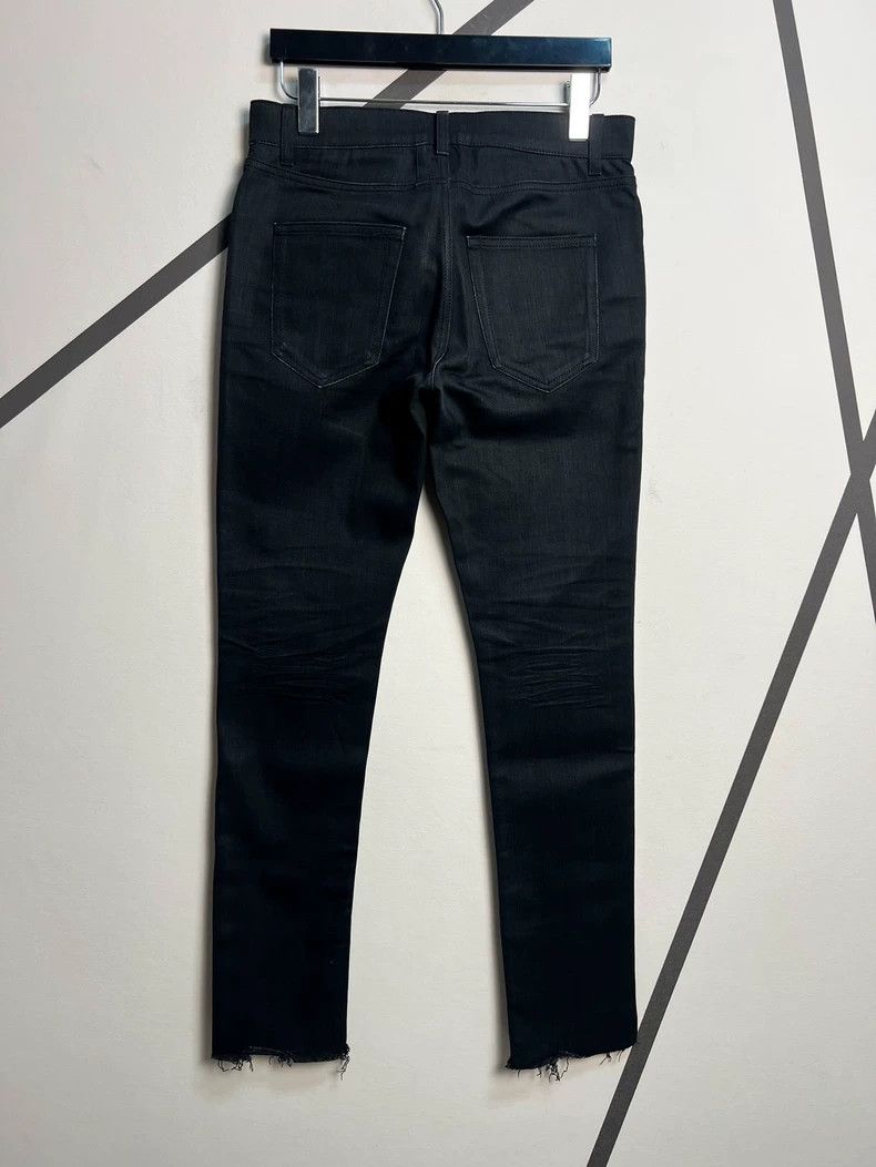 Saint Laurent Paris Saint Laurent Paris Spring/Summer 16 D01 Black Raw Edge Ba Size US 30 / EU 46 - 2 Thumbnail