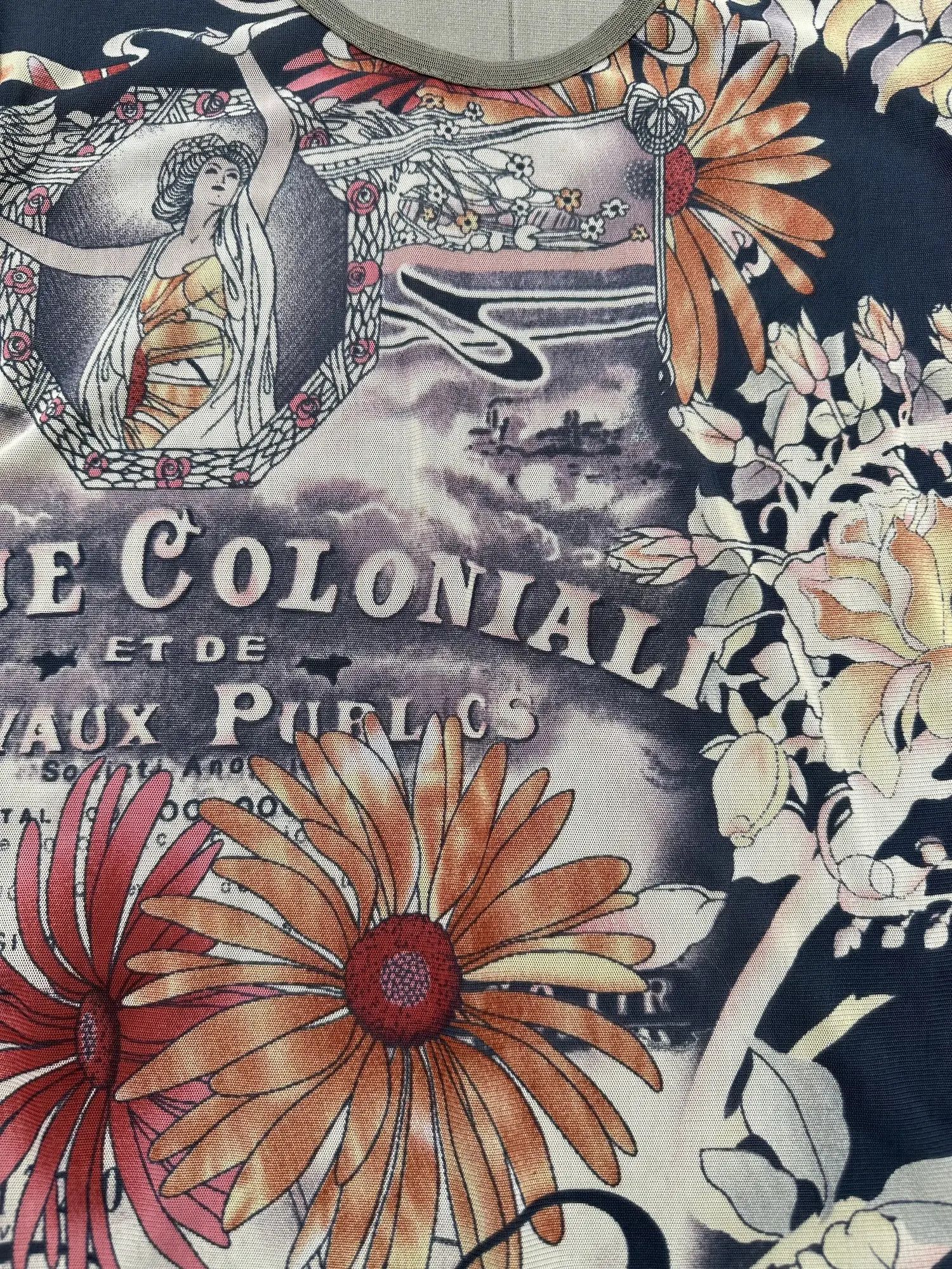 Japanese Brand Vintage Mesh Printed Tee (B374)D15E2 Size S / US 4 / IT 40 - 4 Thumbnail