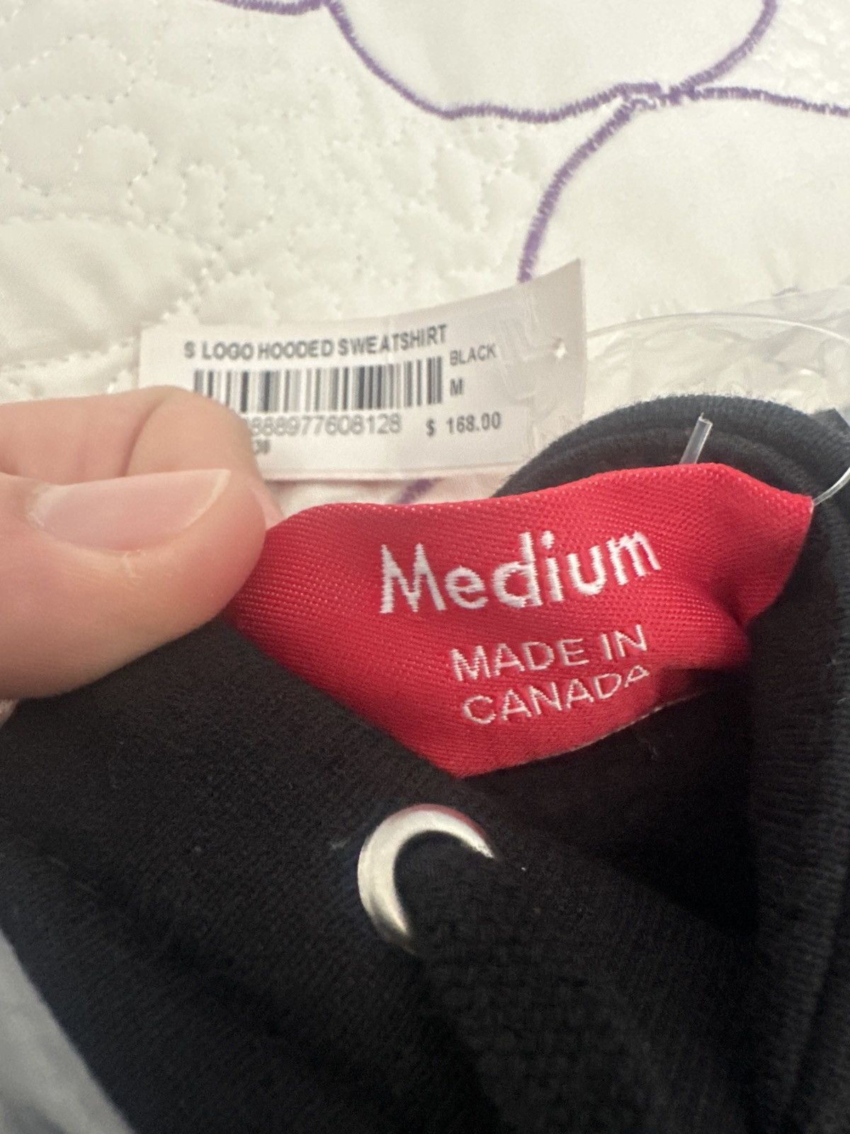 Supreme (NEW) Supreme S Logo Hooded Sweatshirt (Size M, Black) Size US M / EU 48-50 / 2 - 4 Thumbnail