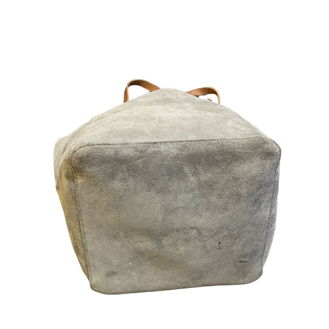 Other Mark and Graham Suede Gray Leather Large Tote Handbag Chic Size ONE SIZE - 3 Thumbnail
