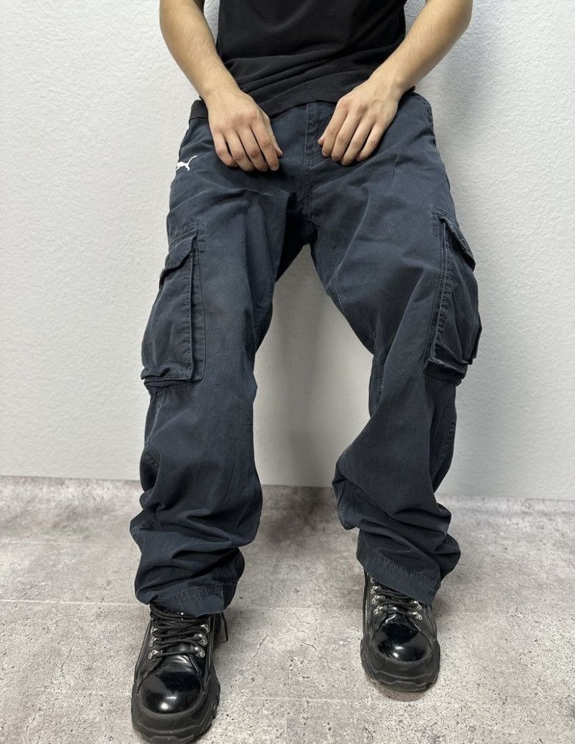 Puma Vintage Pants Puma Cargo Pants Baggy Faded Streetstyle SK8 Size US 32 / EU 48 - 3 Thumbnail