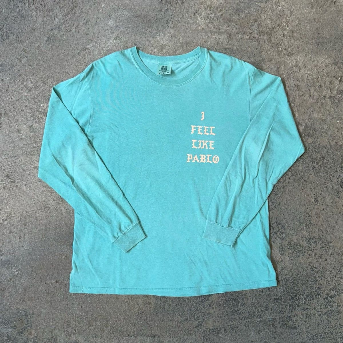 Kanye West TLOP 2016 Los Angeles I Feel Like Pablo L/S Teal T-Shirt Size US L / EU 52-54 / 3 - 1 Thumbnail