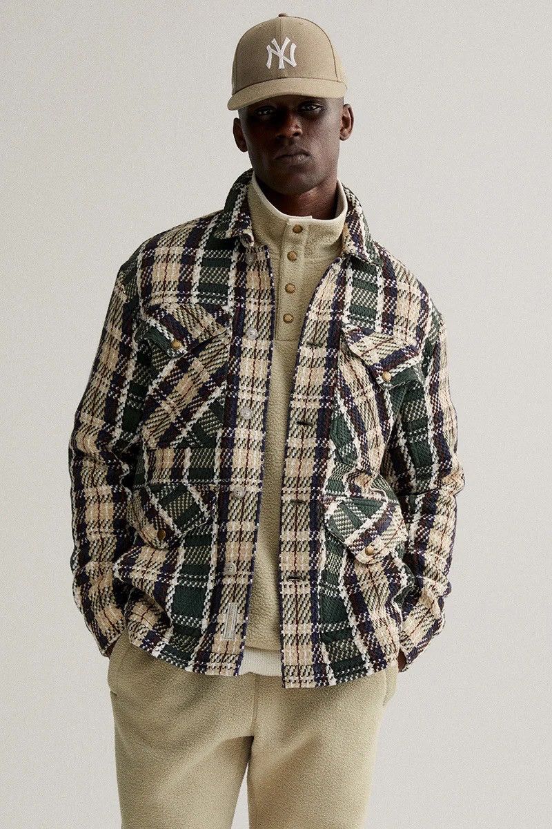 Aime Leon Dore Aime Leon Dore Plaid Overshirt Rosin Combo Size US XL / EU 56 / 4 - 1 Thumbnail
