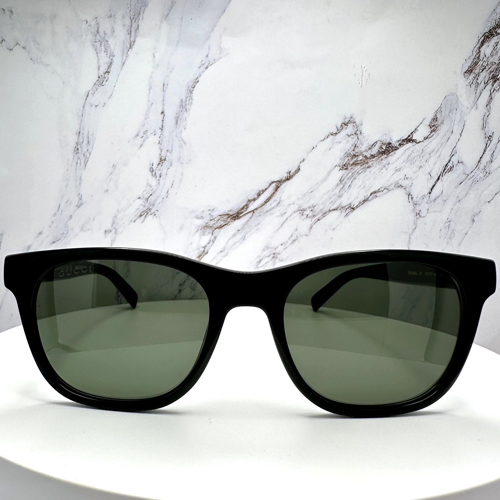 Gucci New GUCCI Sunglasses Black Square Gold Letter Logo Size ONE SIZE - 2 Thumbnail