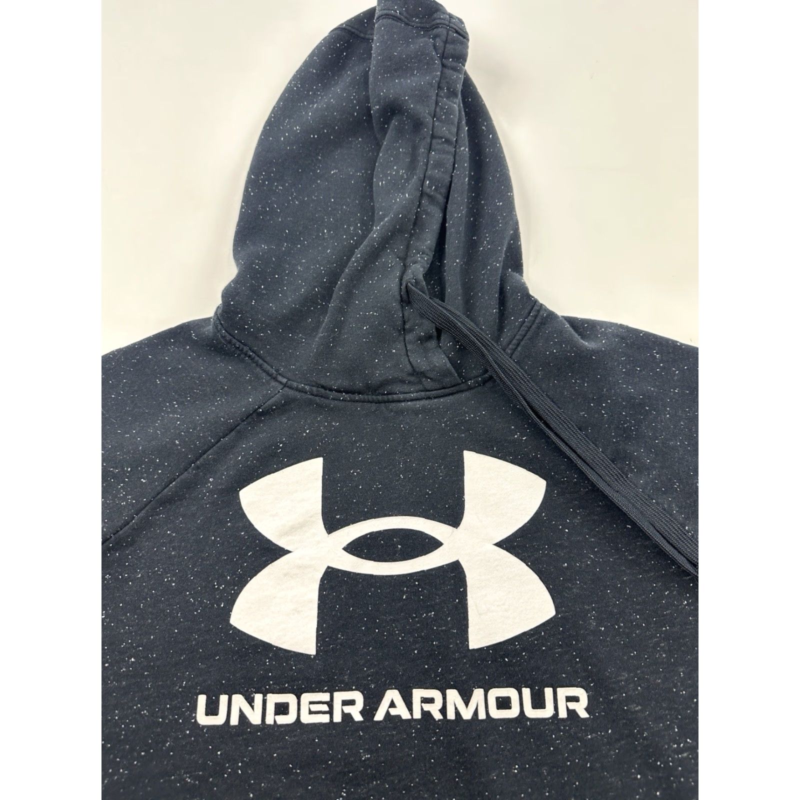 Under Armour Under Armour Hoodie Sweatshirt Womens L Black Speckled Pullover Regular Fit Logo All Seasons Sports Outdoor Fall Spring Summer Size L / US 10 / IT 46 - 4 Thumbnail