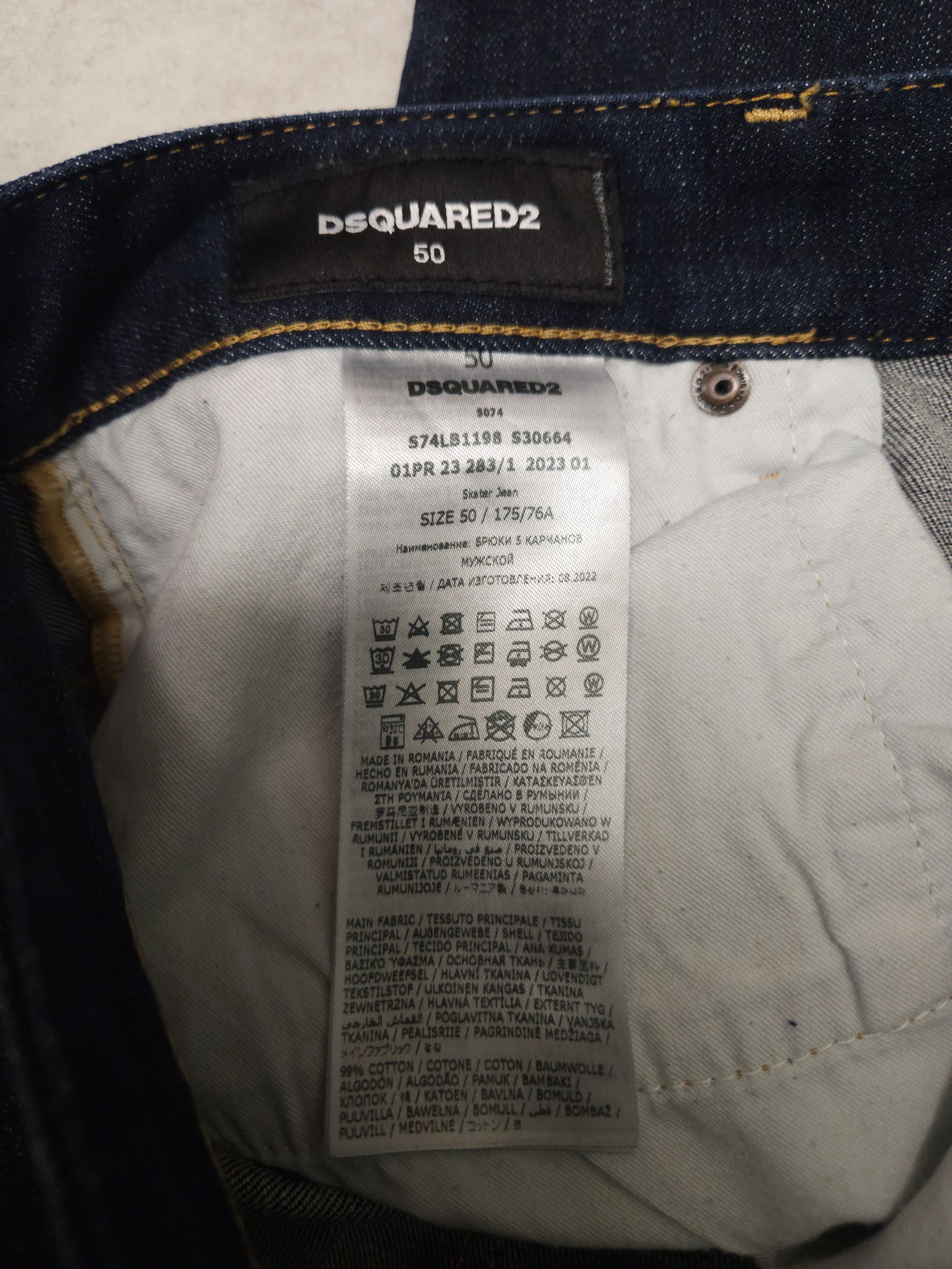 Dsquared2 Dsquared2 ceresio 9 milano skater jean ss2023 Size US 34 / EU 50 - 13 Thumbnail