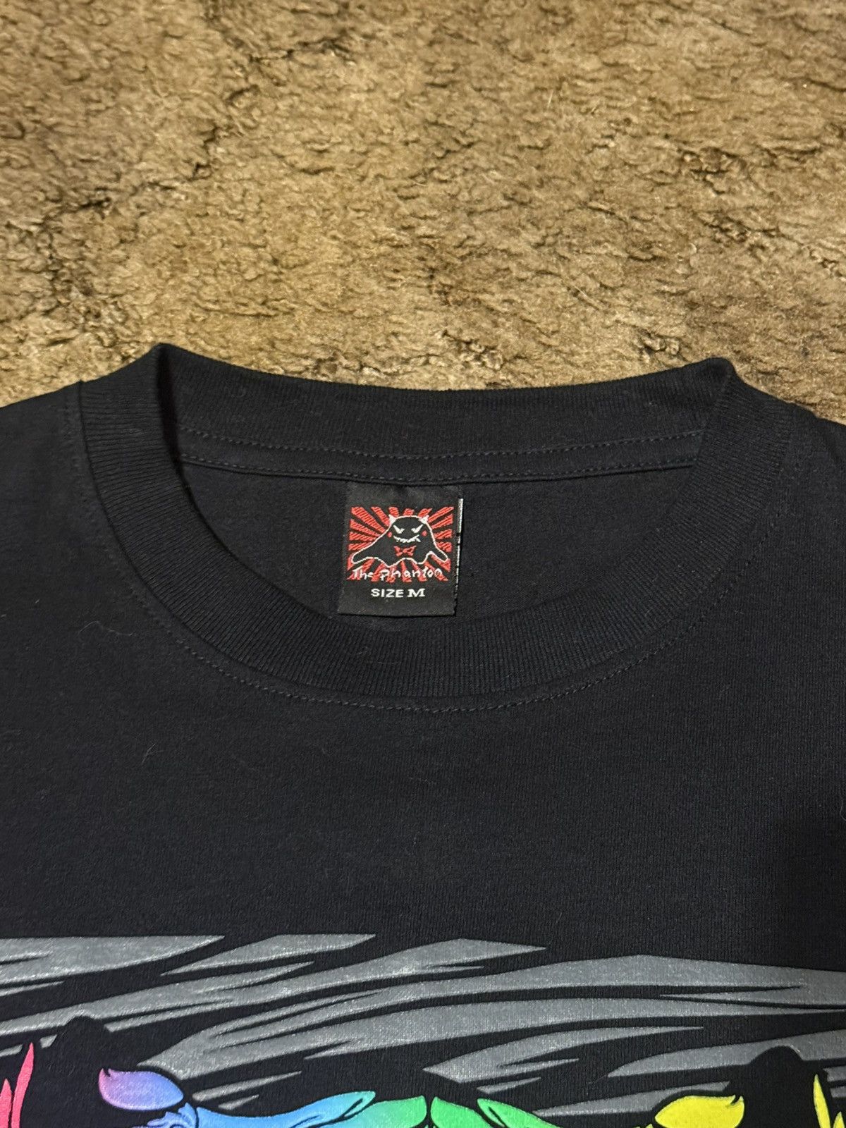 Vintage Y2K Rainbow Tiger T-Shirt Tee Black Medium Size US M / EU 48-50 / 2 - 3 Thumbnail