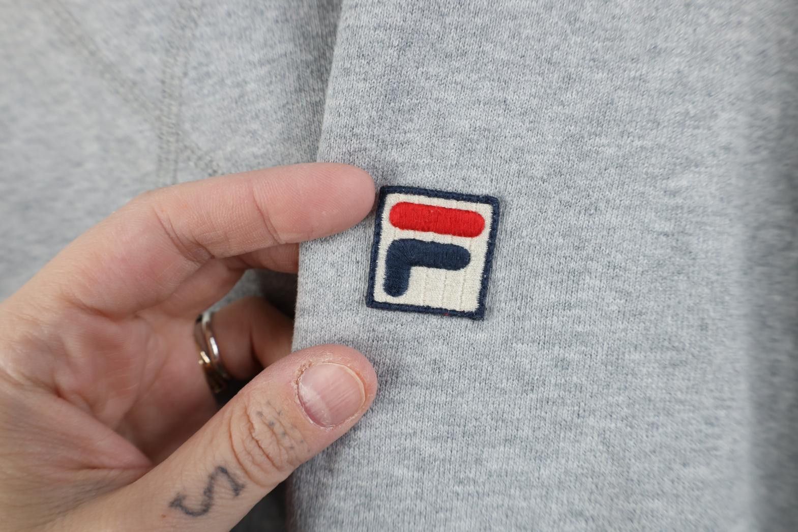 Fila Vintage Y2K Fila Boxy Cropped Box Logo Terry Sweatshirt Size XL / US 12-14 / IT 48-50 - 4 Thumbnail