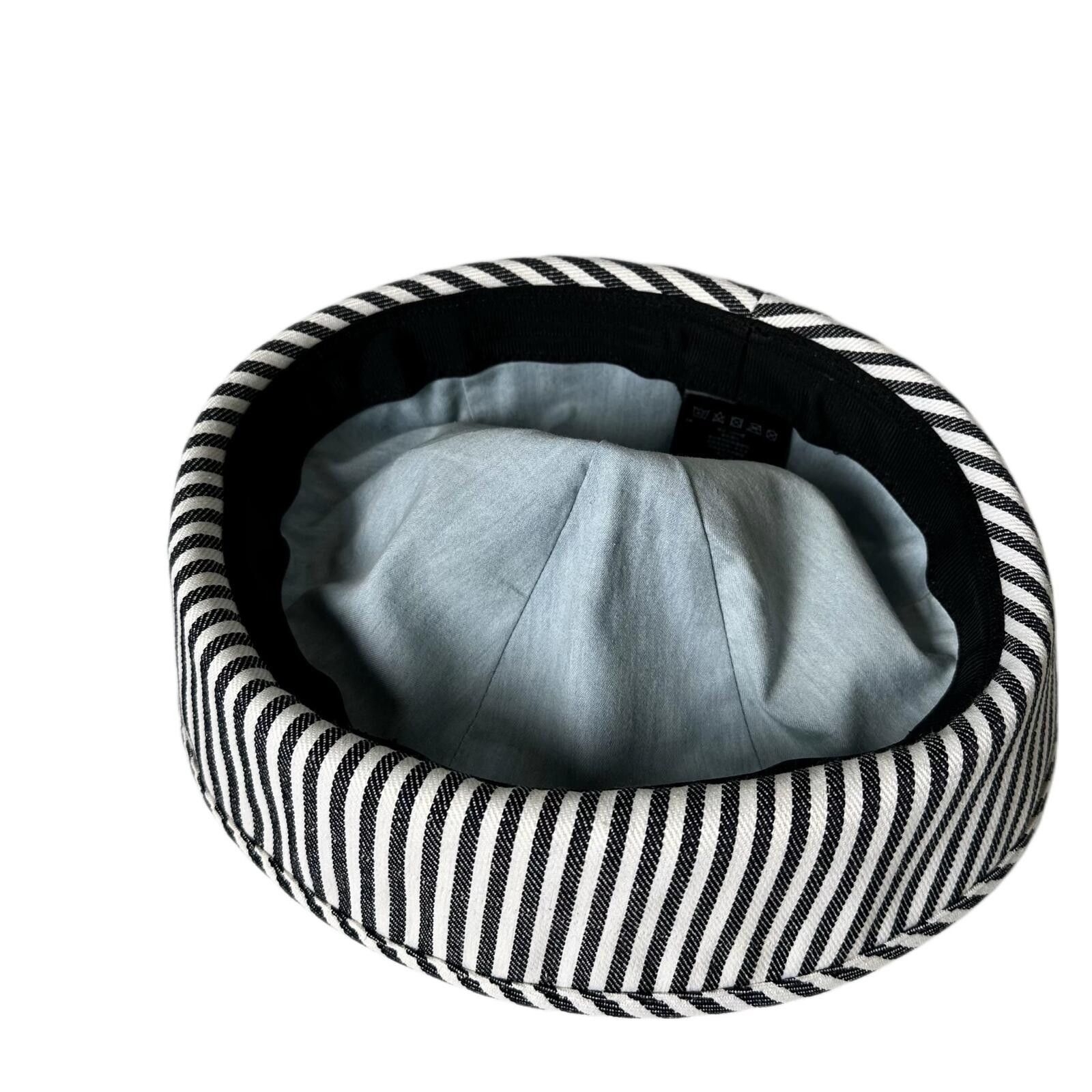 Japanese Brand Retro Striped Beret Sailor Cap Y2K French Girl Aesthetic Size ONE SIZE - 8 Thumbnail