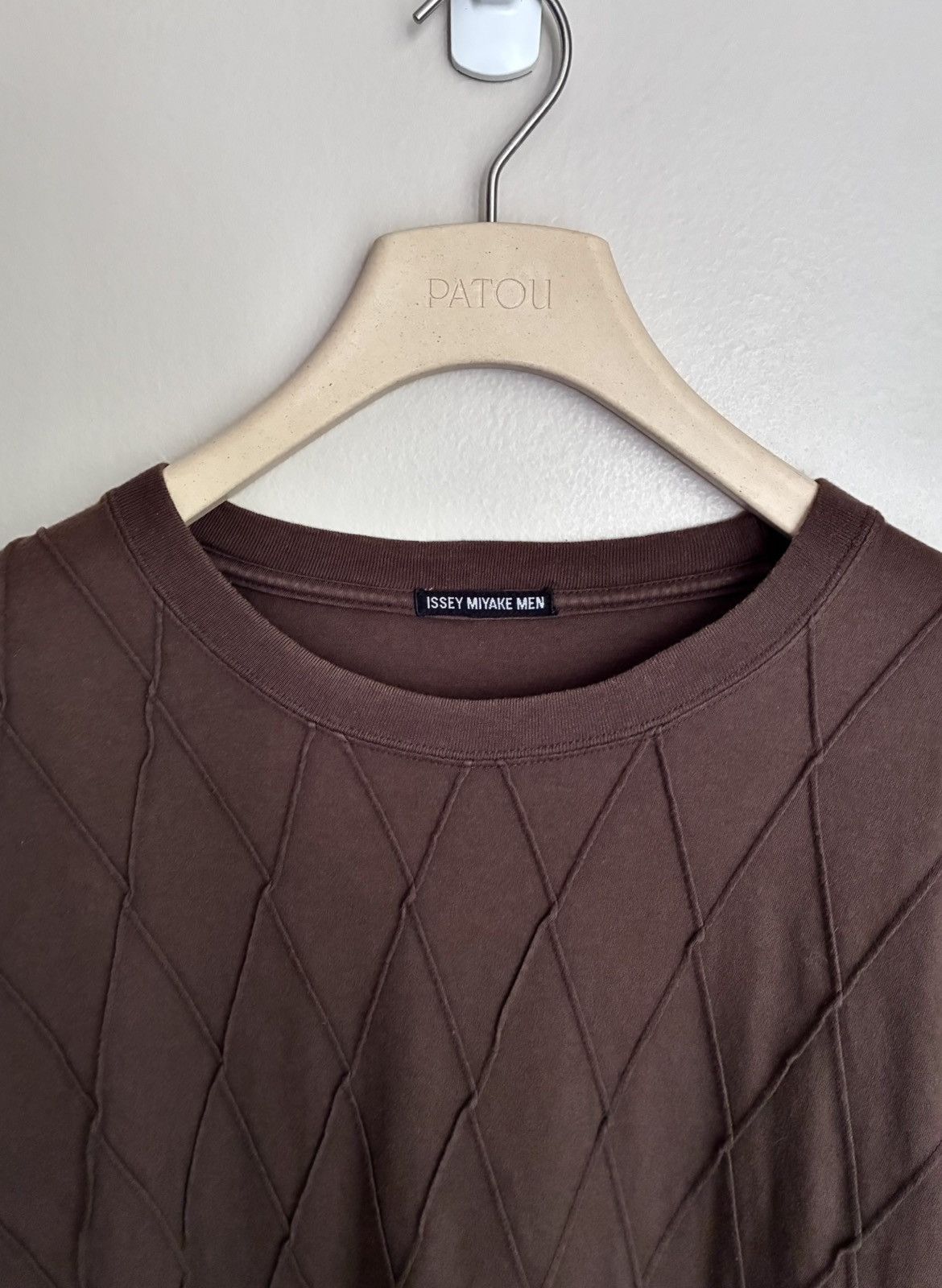 Issey Miyake Issey Miyake Men SS02 Textured Diamond Knit Tee Size US M / EU 48-50 / 2 - 21 Thumbnail