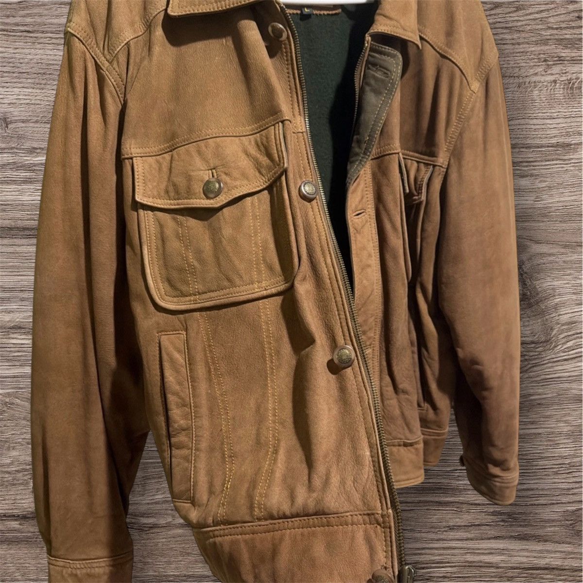 Levi's Levis Leather Trucker Jacket Size US L / EU 52-54 / 3 - 3 Thumbnail