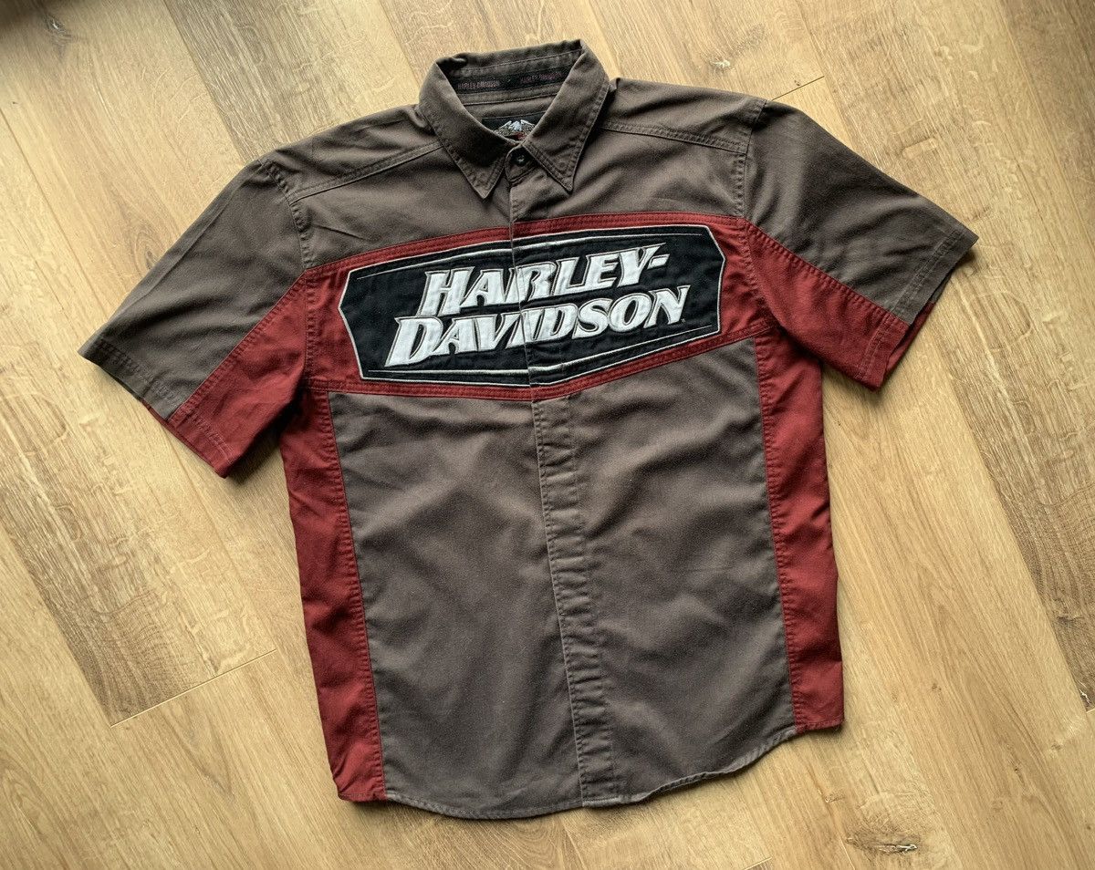 Harley Davidson Vintage Harley Davidson Big logo shirt Size US M / EU 48-50 / 2 - 2 Thumbnail