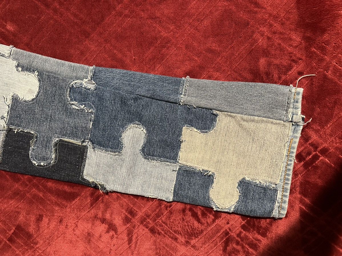Designer × Vintage Roughcut Puzzle Piece Denim Size US 30 / EU 46 - 6 Thumbnail