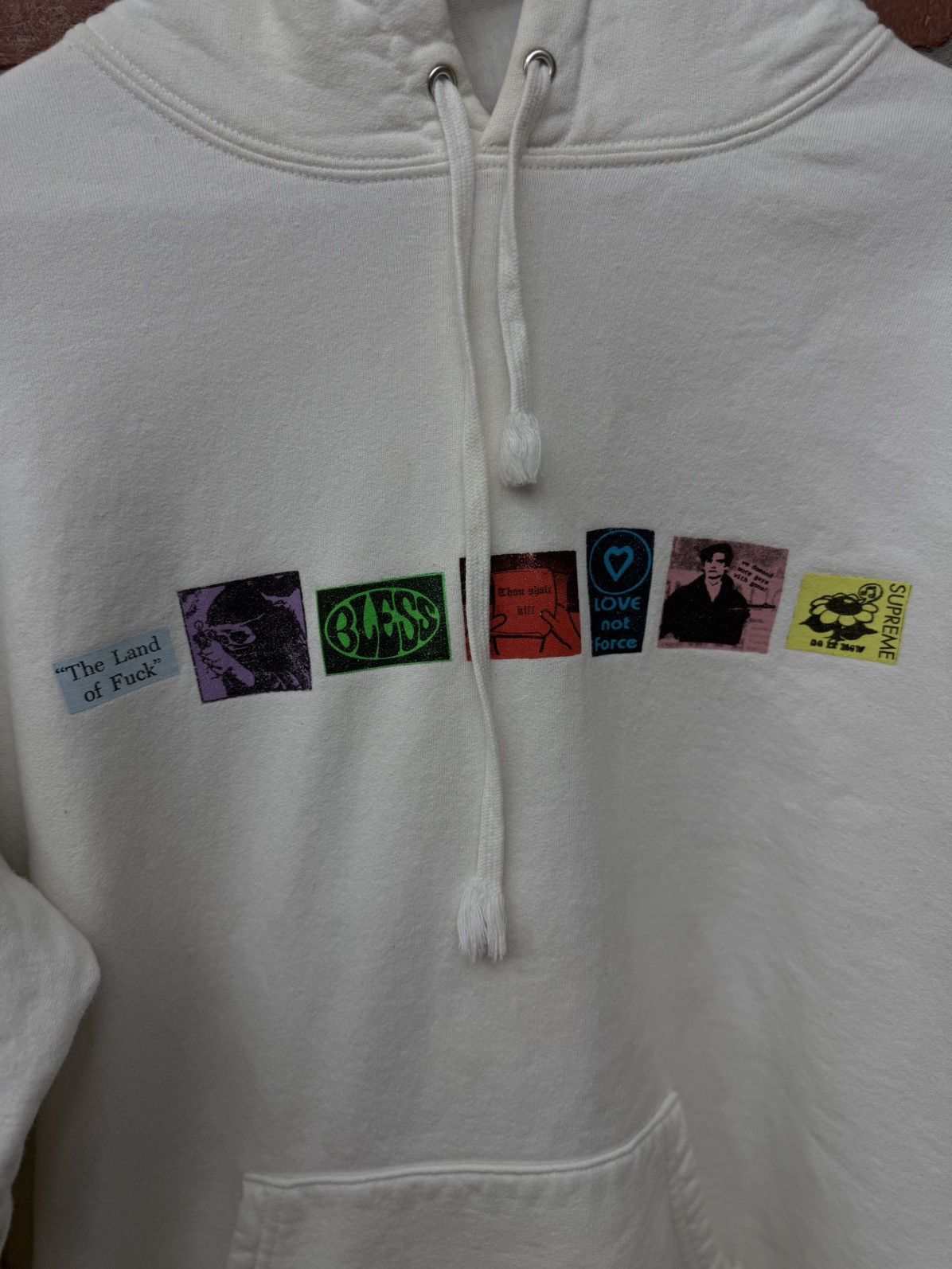 Supreme Supreme Hoodie Pullover White Size Large Pre Owned Size US L / EU 52-54 / 3 - 5 Thumbnail