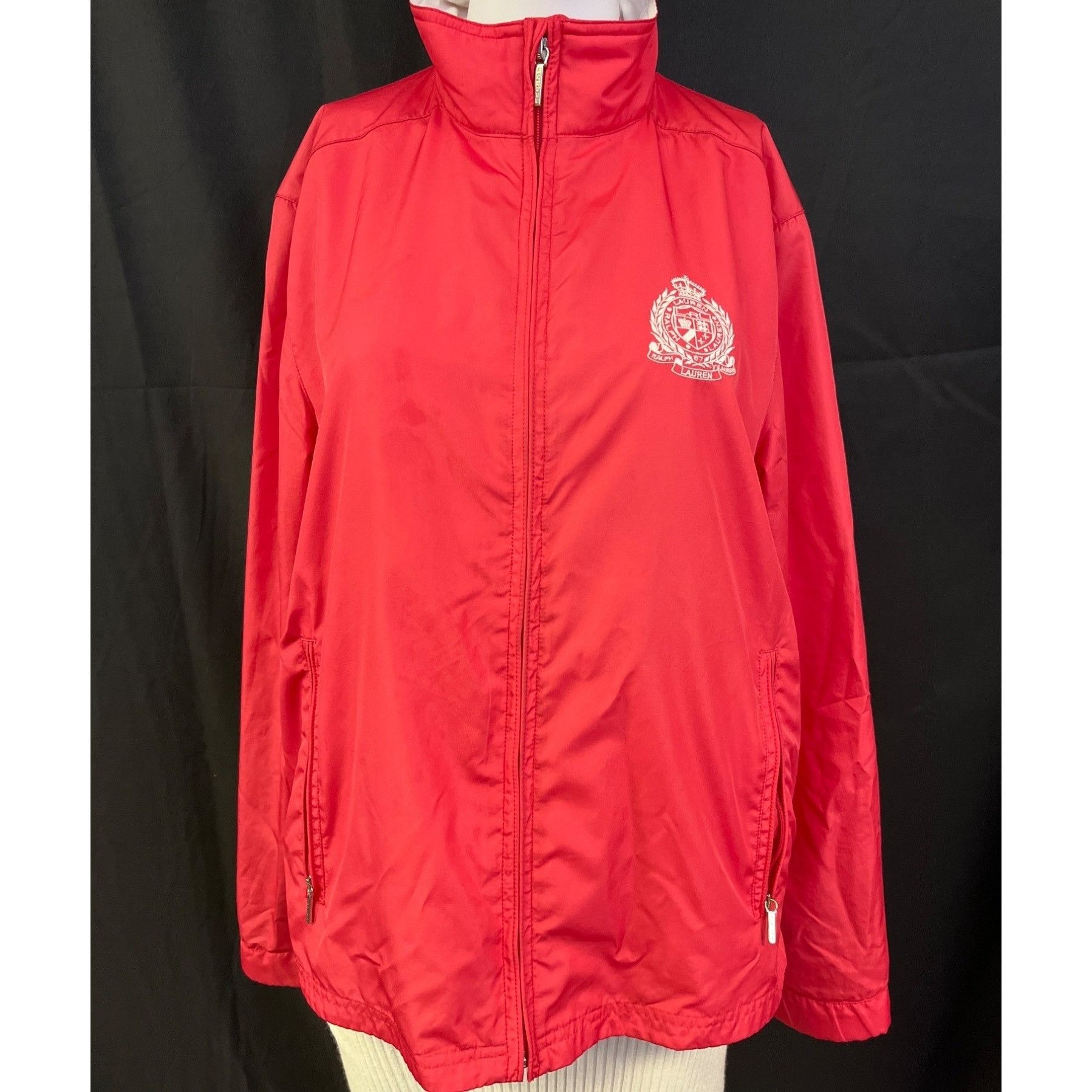 Ralph Lauren L-RL Ralph Lauren Active Women's Pink Jacket/Windbreaker Sz Size L / US 10 / IT 46 - 1 Thumbnail