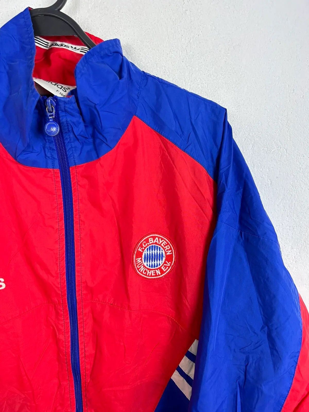 Adidas 90s Vintage Adidas Bayern Munchen 1993/95 Windbreaker Size US XL / EU 56 / 4 - 2 Thumbnail