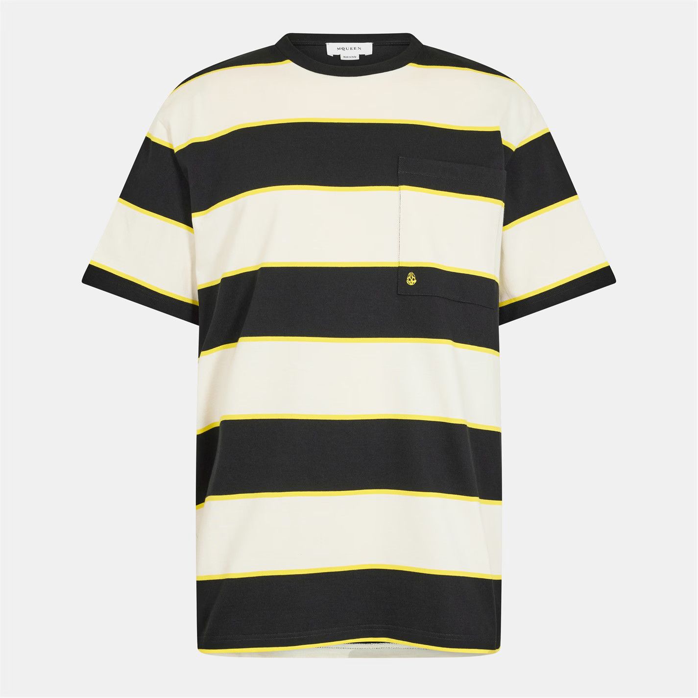 Alexander McQueen o1g2r1mq0326 T-Shirt in Black/Cream Size US S / EU 44-46 / 1 - 1 Thumbnail