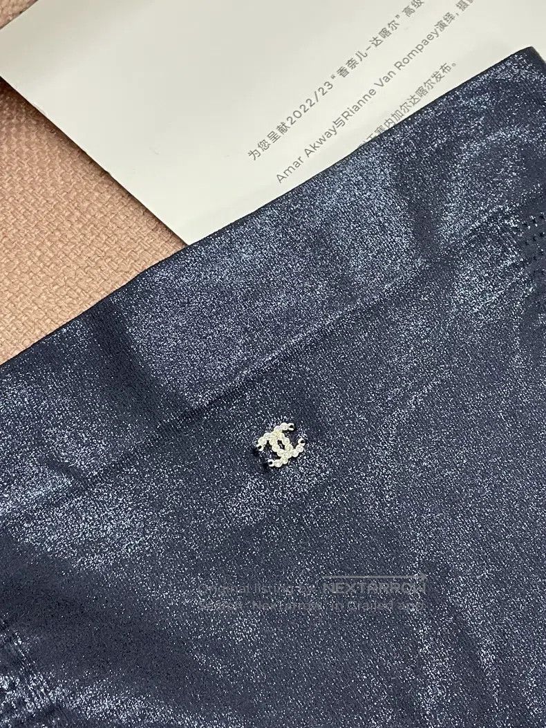 Chanel Chanel Size M 22N Ski Series Dark Pattern Legging Leggings Size 42" / US 20 - 3 Thumbnail